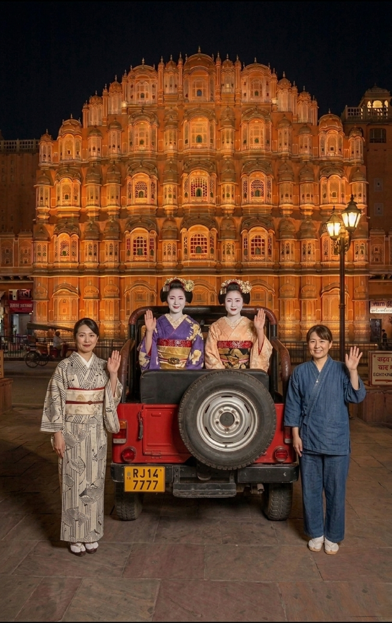 Jaipur After Dark: Private Open-Air Jeep Safari