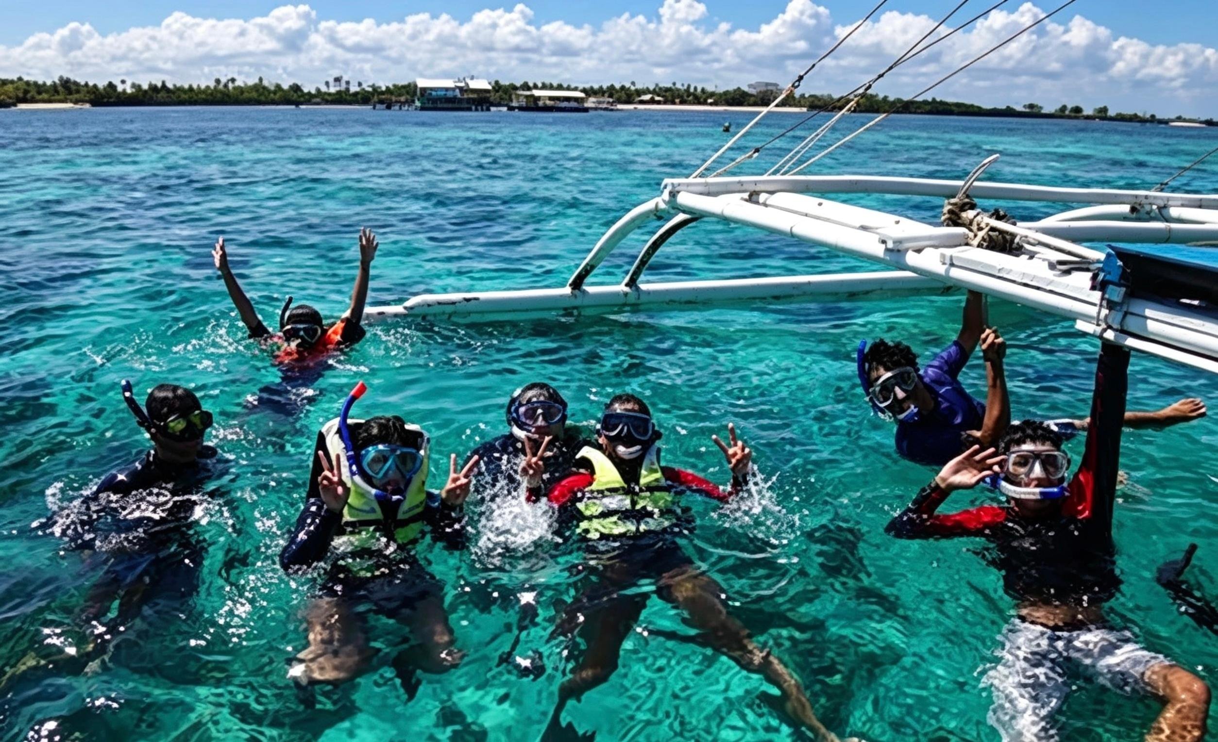 Mactan Island Hopping Boat Tour with Lunch