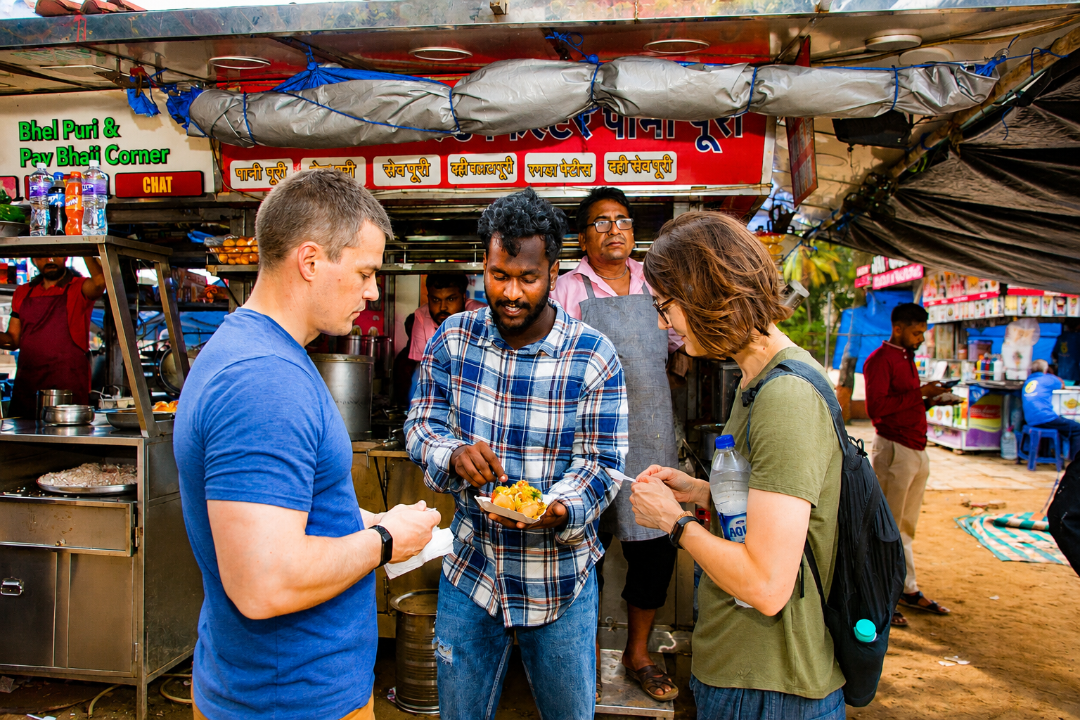 Mumbai Evening Street Food and Night Market Exploration