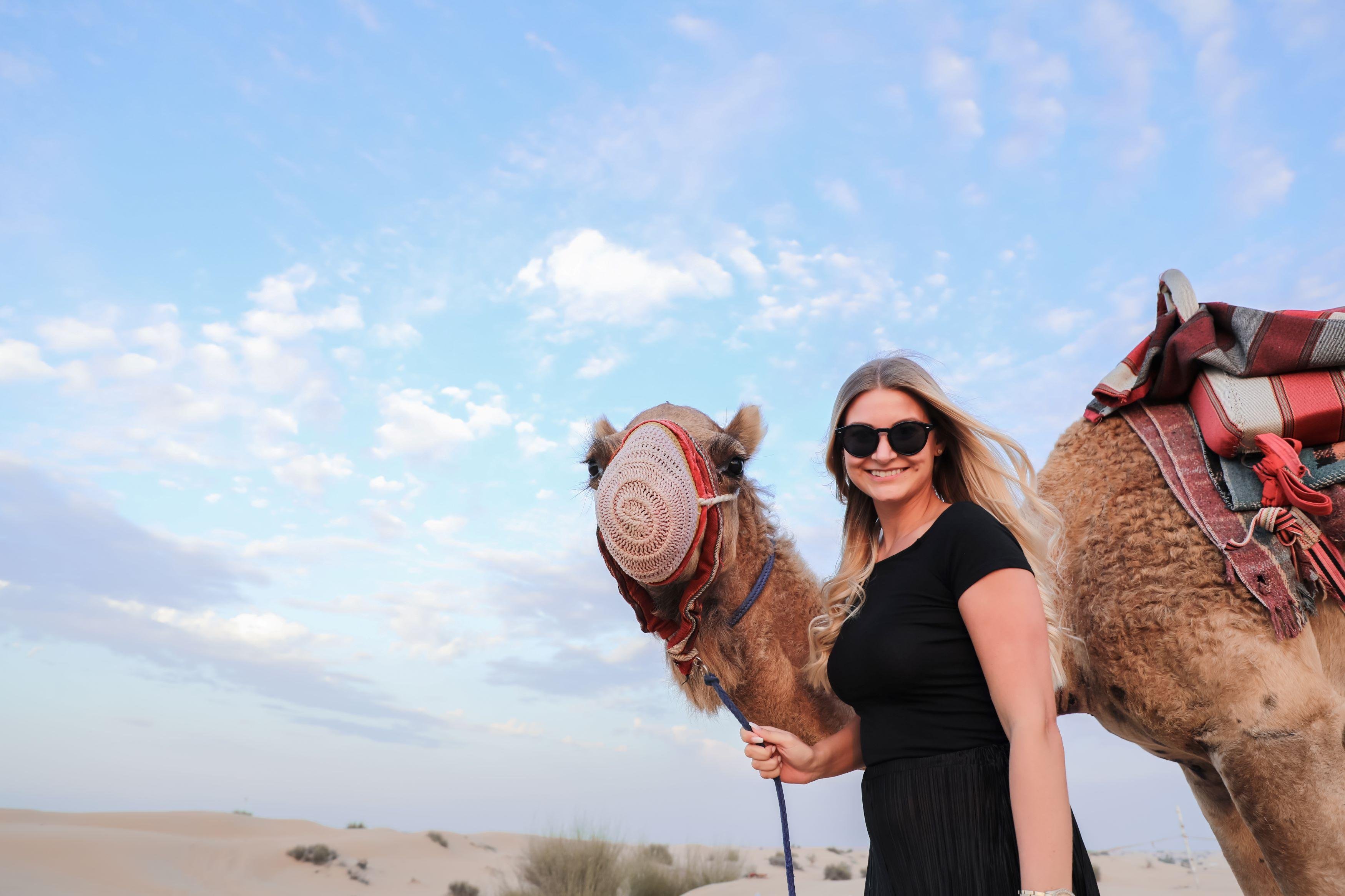 Dubai Desert Safari, Camel Ride & Helicopter Skyline Flight