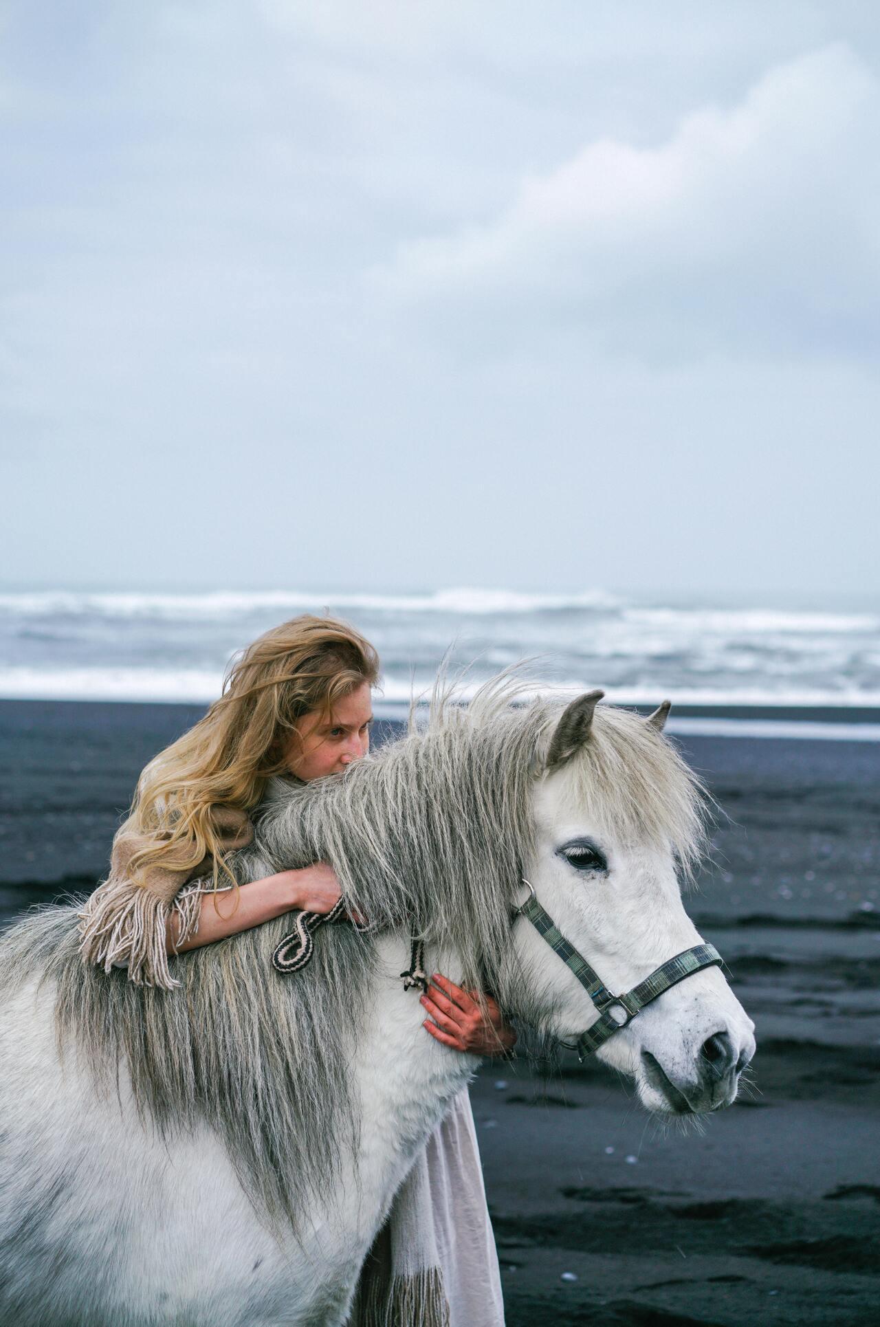 Black Sand Beach Horseback Ride in South Iceland