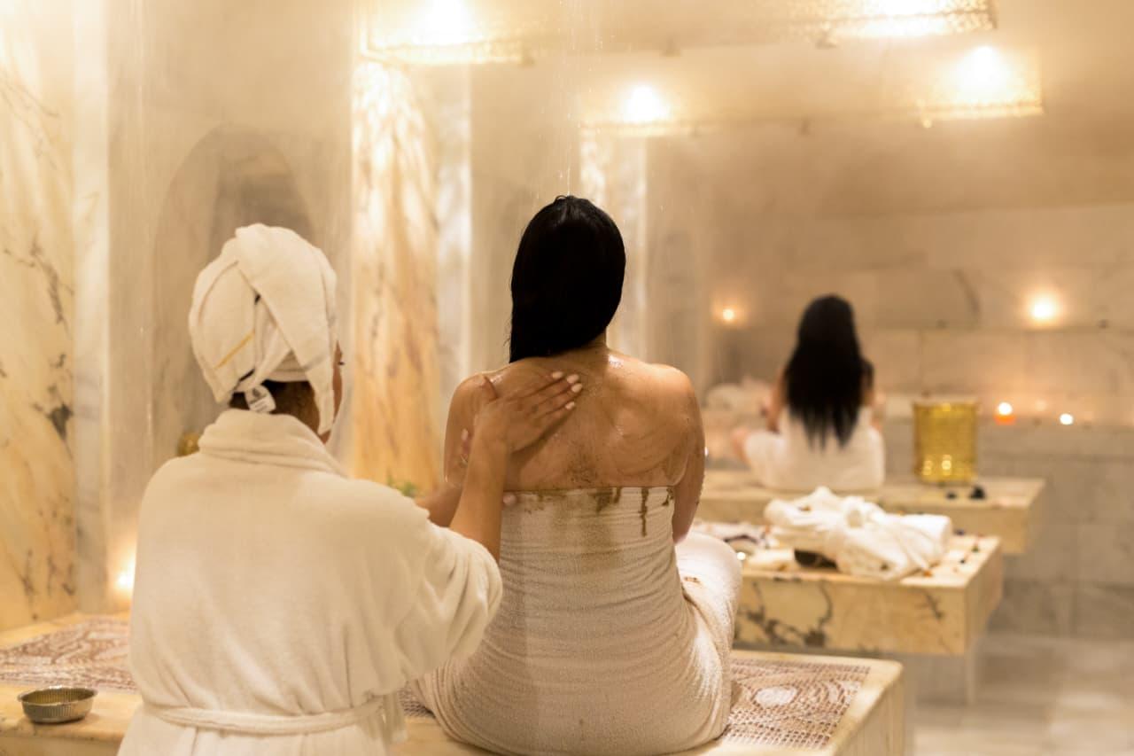 Marrakech traditional Moroccan hammam — steam room, scrub, and massage — image 4