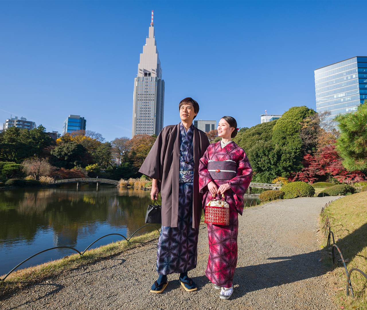 Shinjuku Gyoen Kimono Rental Experience