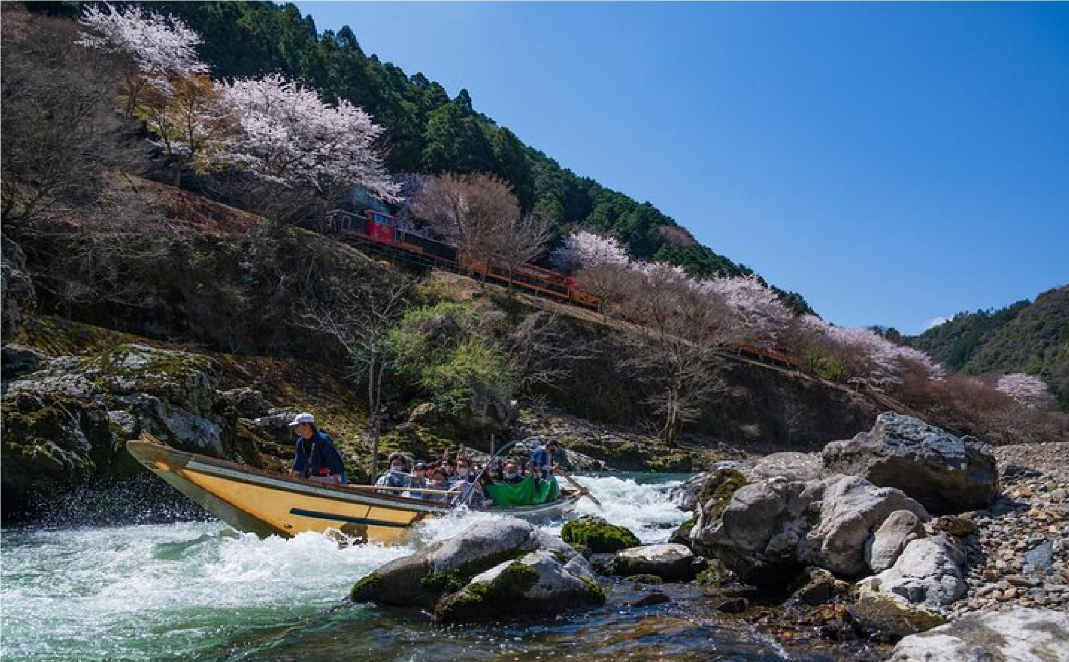 Kyoto Sagano Romantic Train & Hozugawa River Boat Adventure