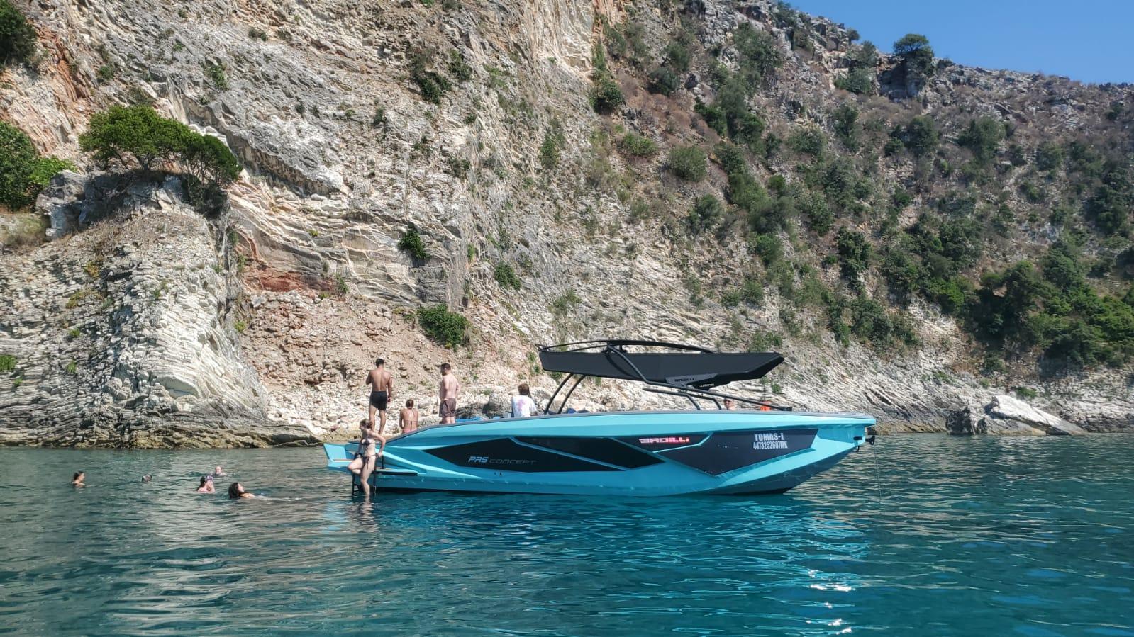 Dhermi Caves & Filikuri Boat Tour with 3 Swim Stops