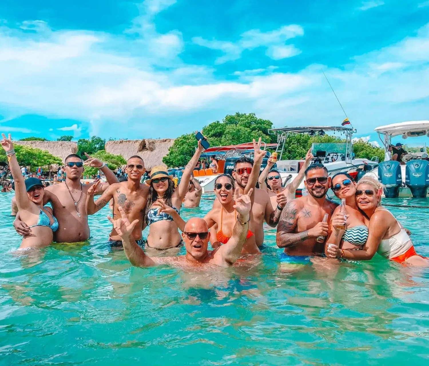 Cartagena Island Hopping & Party Boat Experience