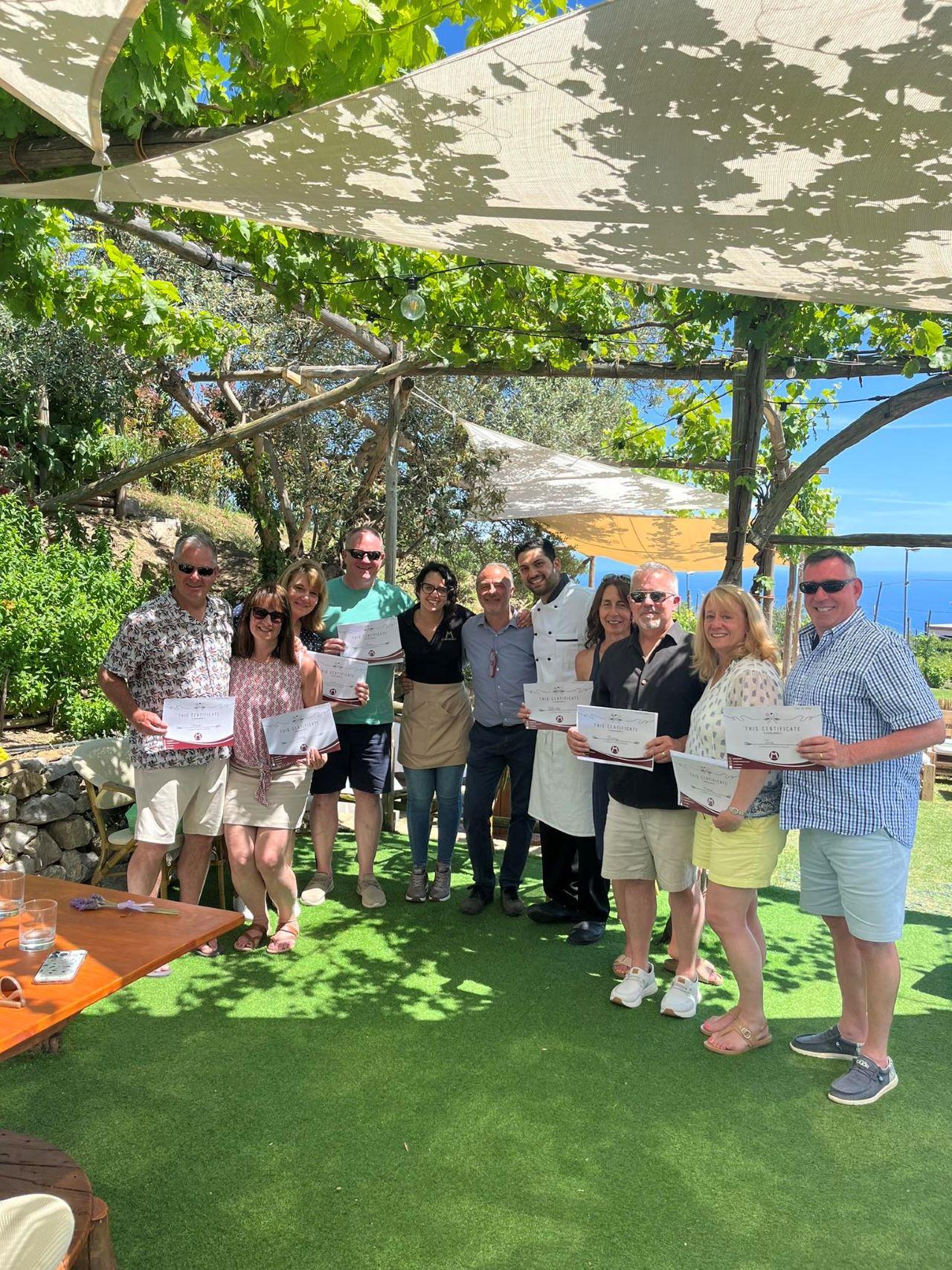 Positano Garden Cooking Class with Li Galli Views