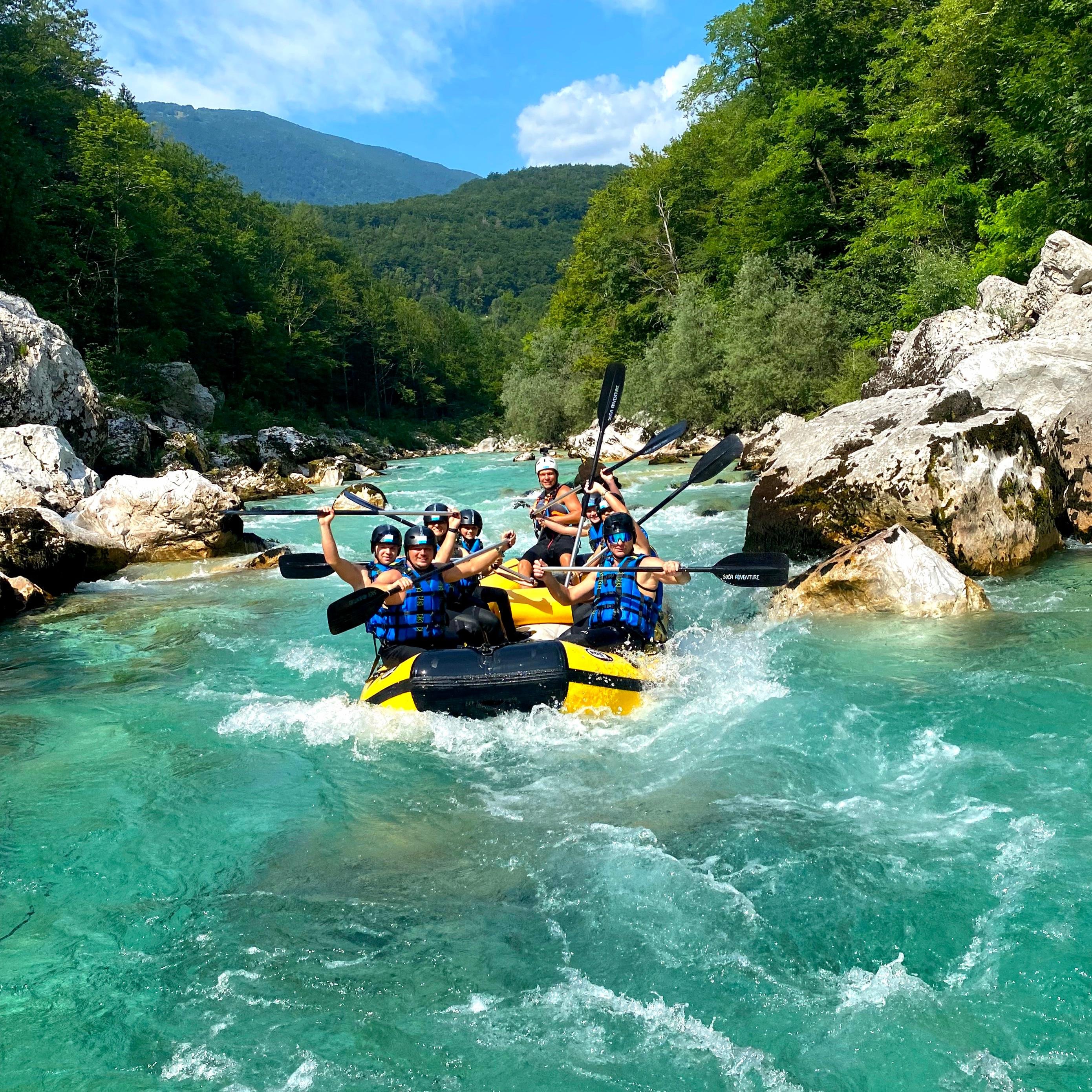 Bovec: Adventure Rafting on Emerald River Soča + FREE photos — Soča River rafting day trip, Bovec Slovenia