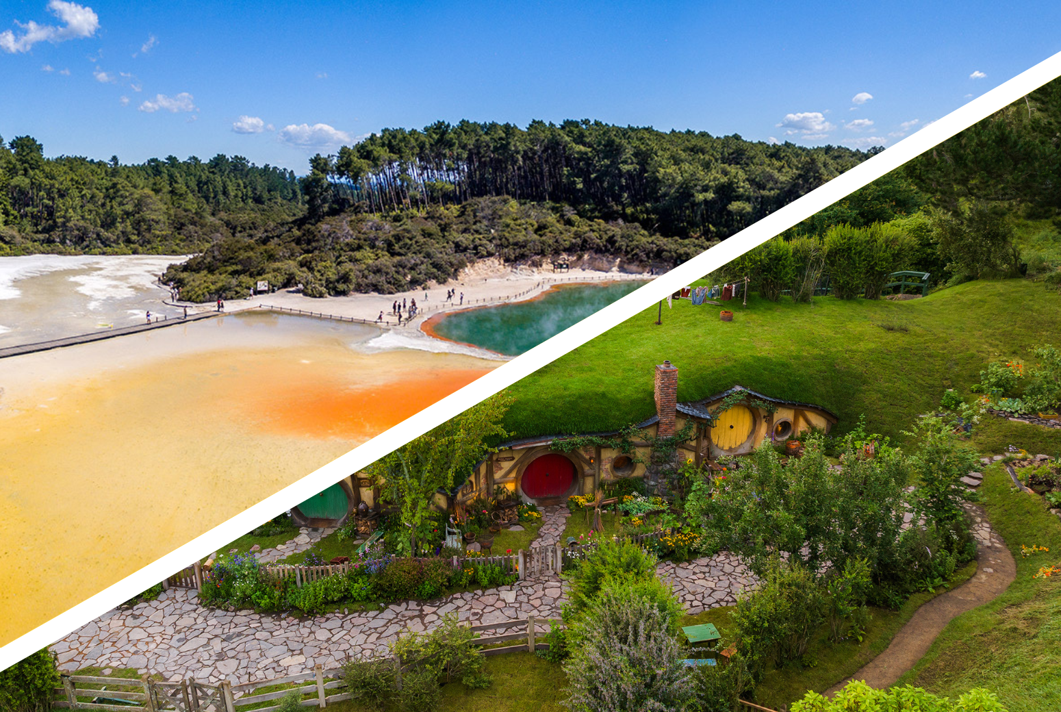 Hobbiton, Wai-O-Tapu & Rotorua Small-Group Day Tour from Auckland