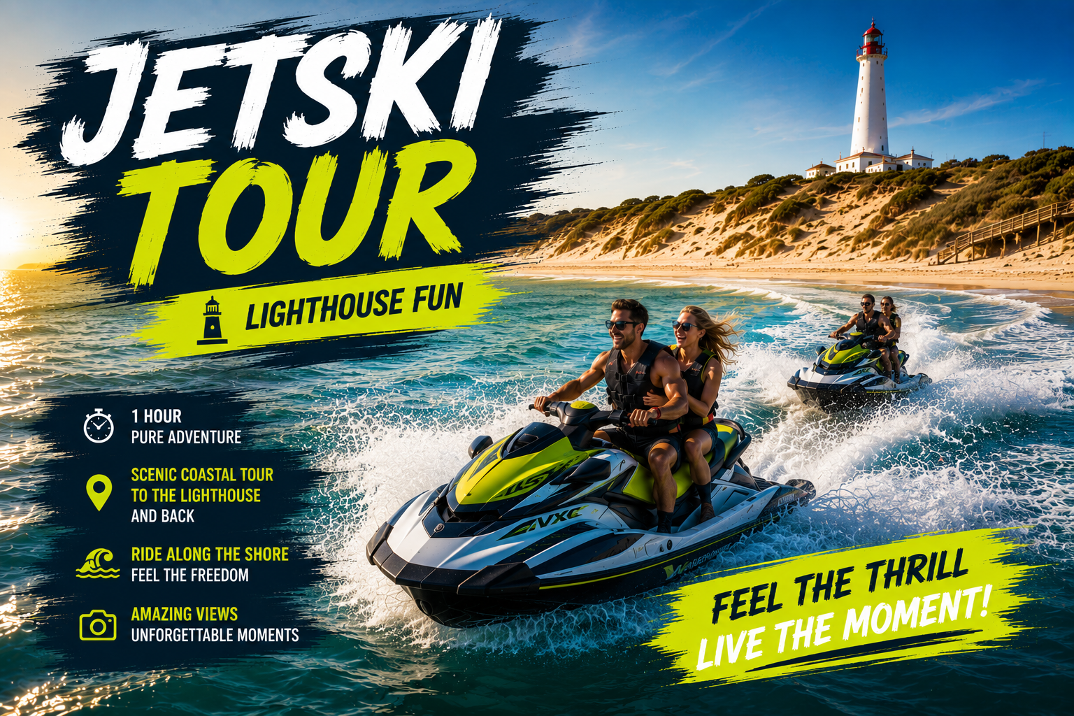 Lighthouse Jet Ski Safari from Playa del Inglés