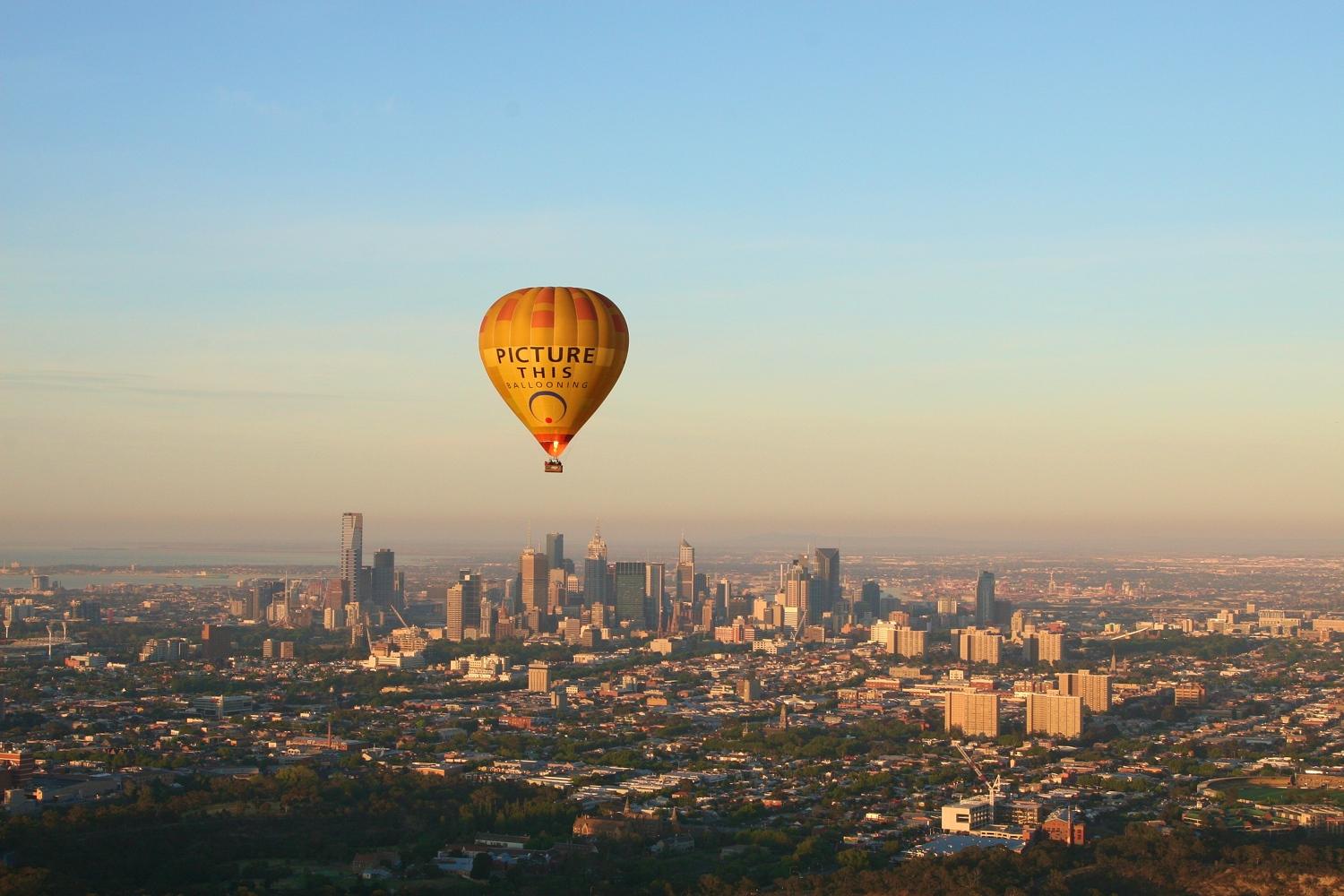Melbourne Sunrise Hot Air Balloon Flight with Champagne Breakfast