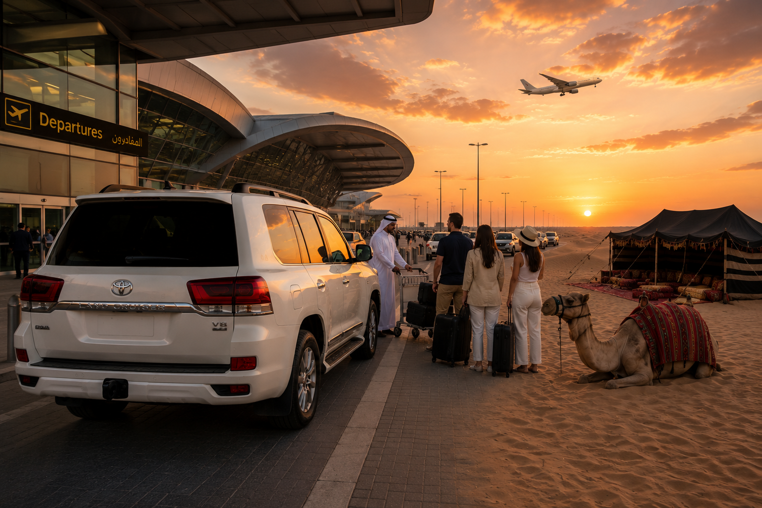 Guided Desert Safari with Airport Transfers