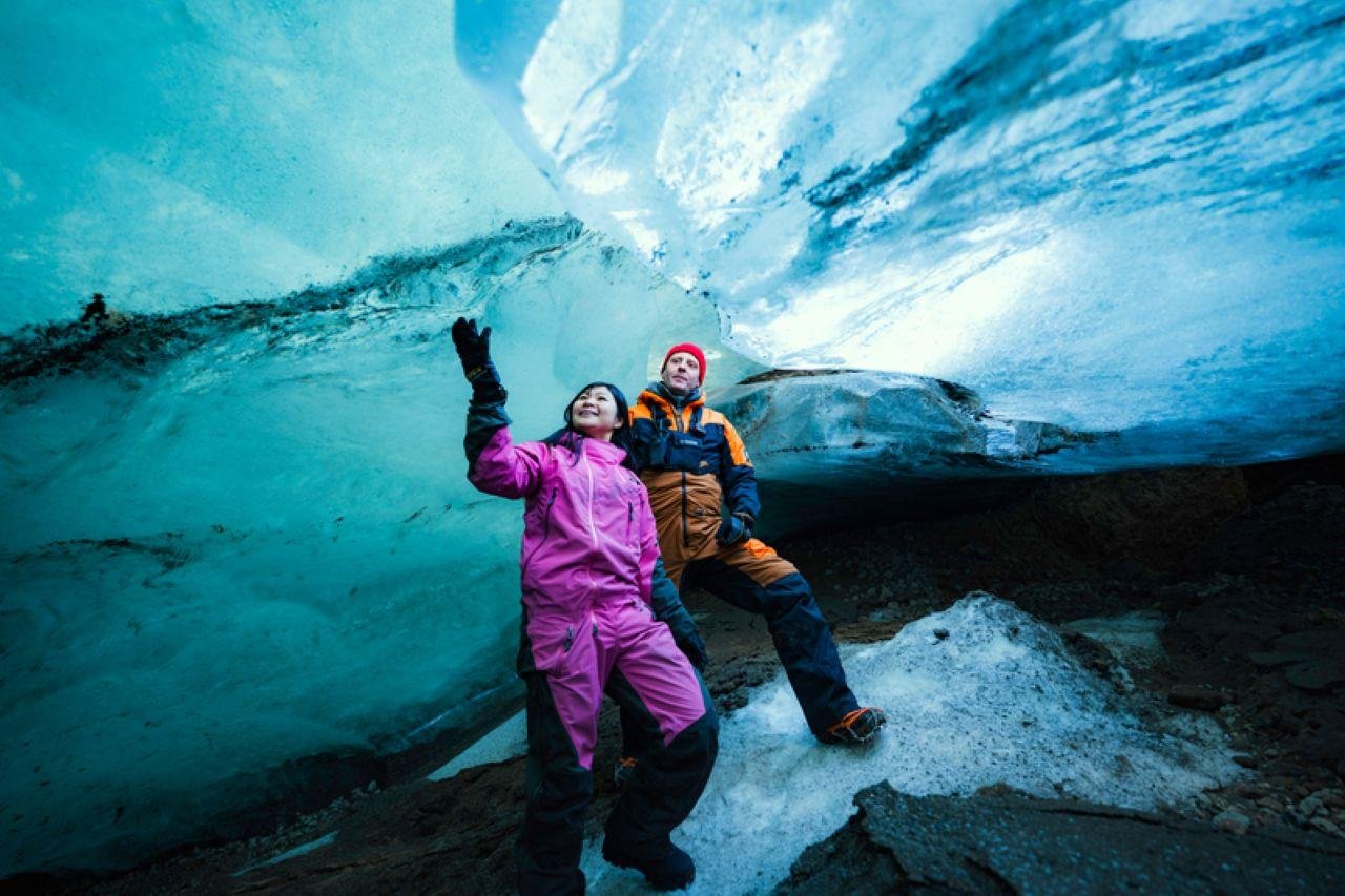 Langjökull Glacier Snowmobile & Ice Cave Tour from Geysir