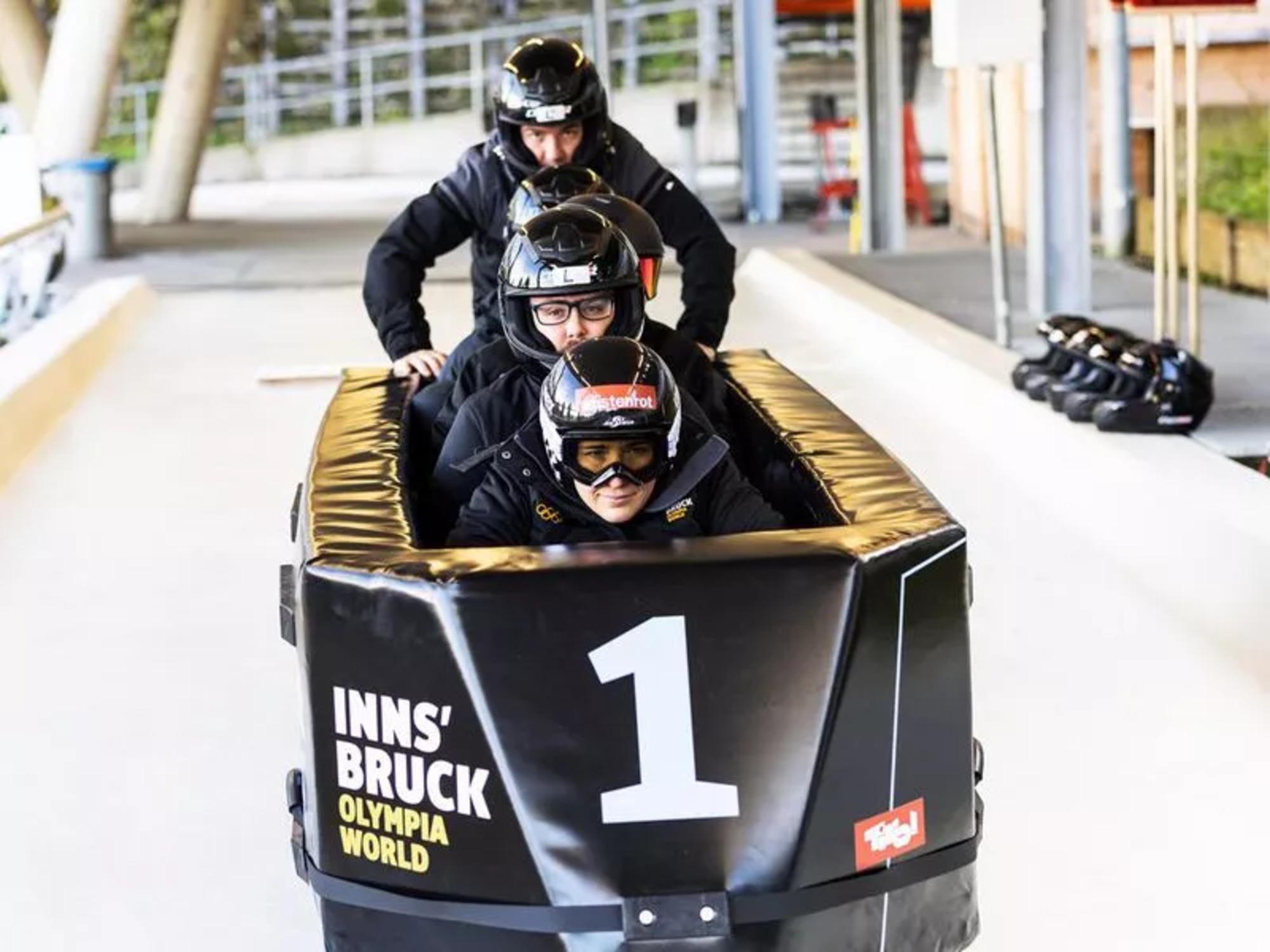 Olympic Ice Track Bobrafting in Innsbruck
