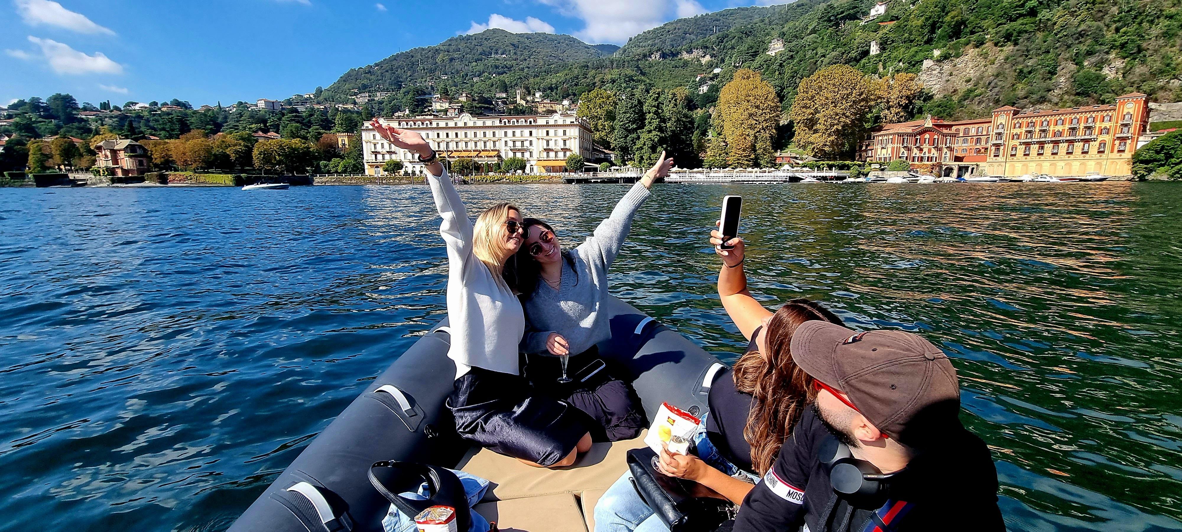 Lake Como boat tour - villa coastline from the water — image 8