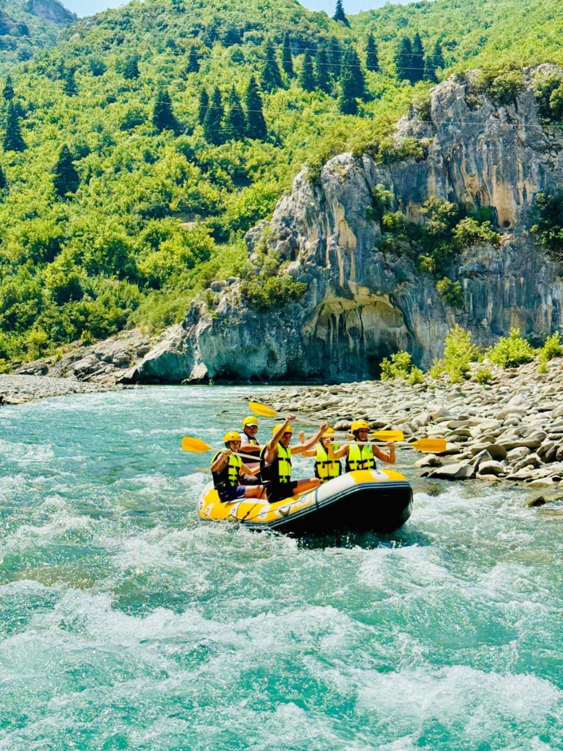 Vjosa River Rafting & Benja Thermal Springs Adventure