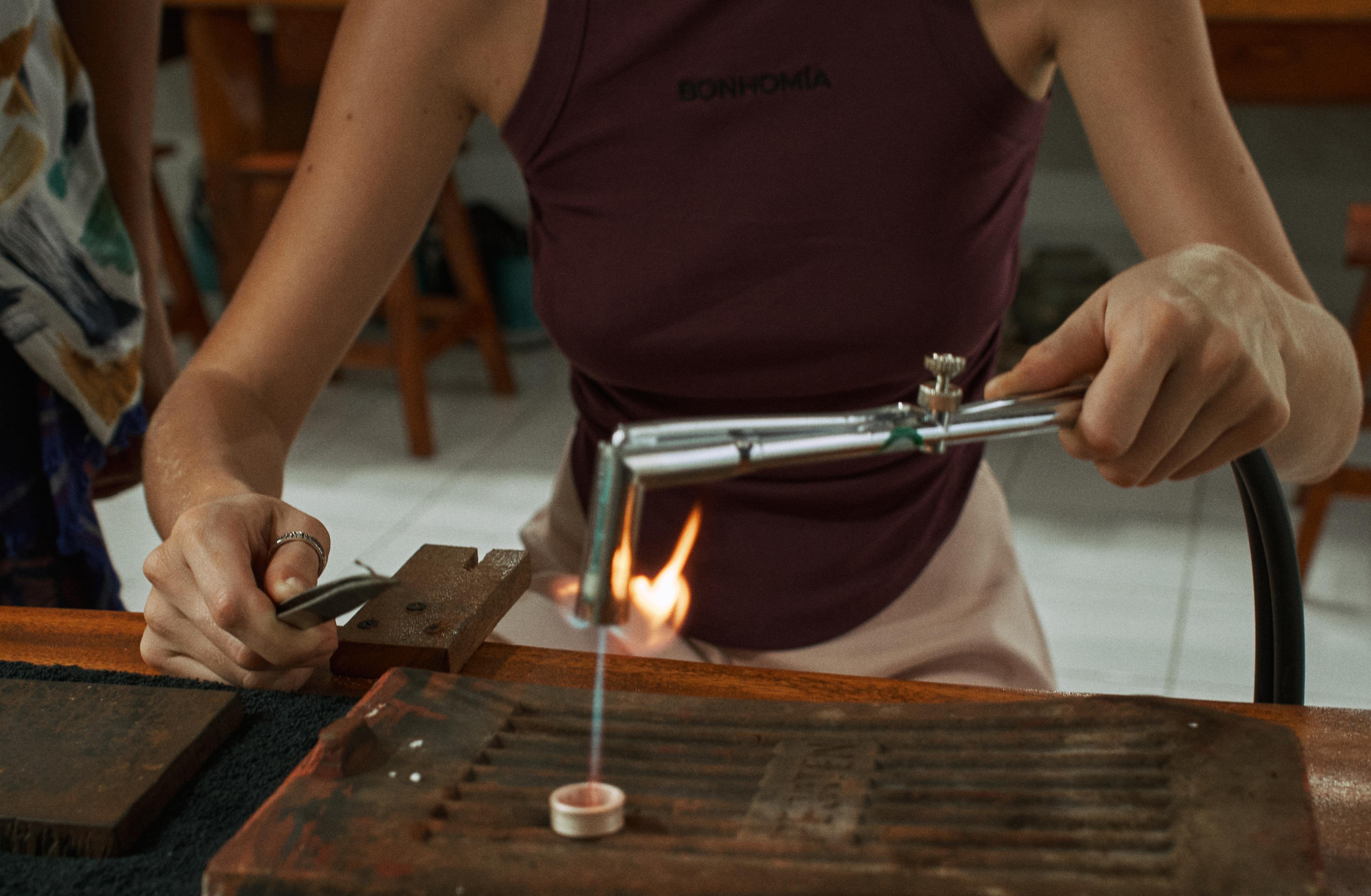 Silver Jewelry Workshop with Gold Plating in Canggu