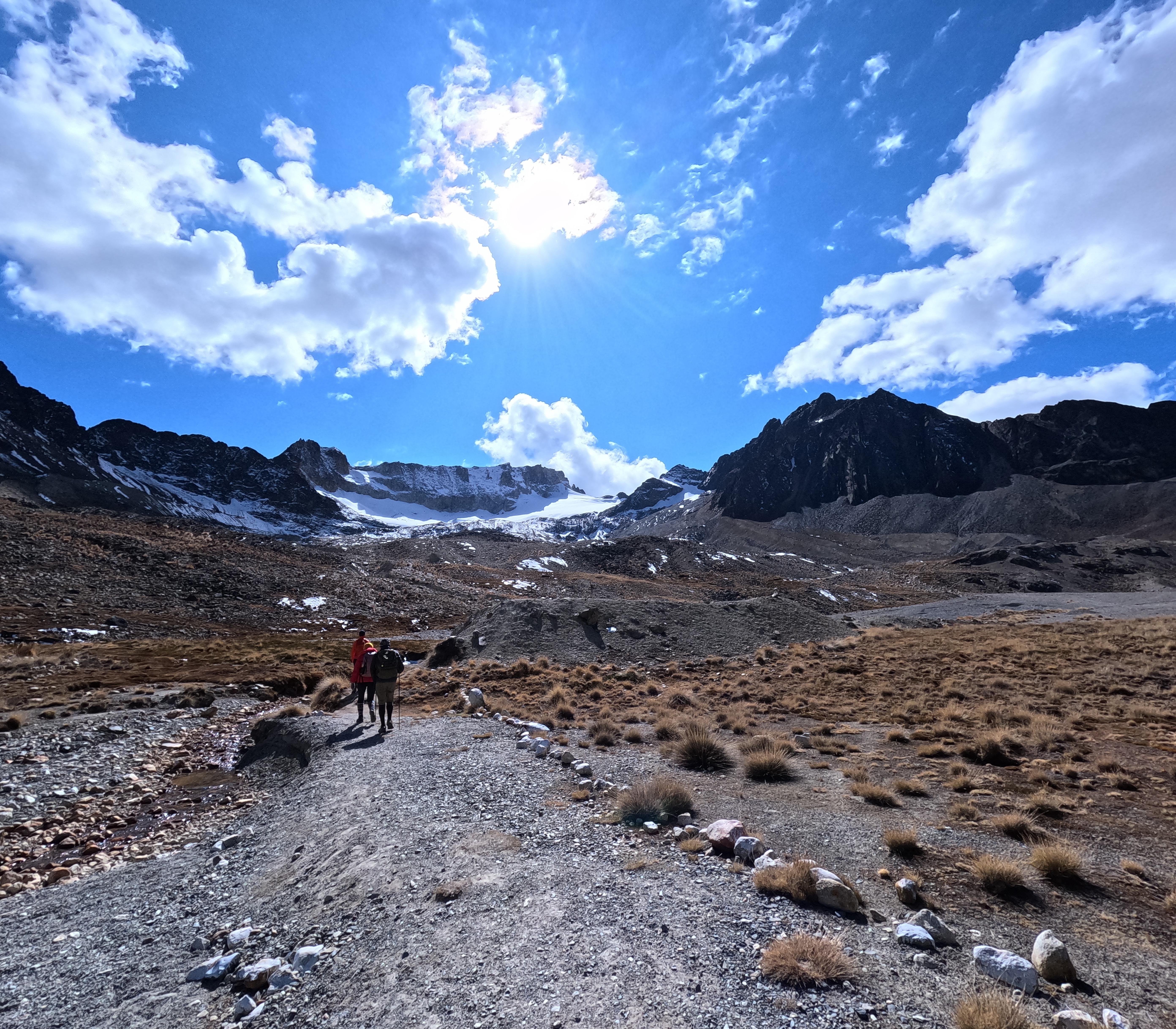 Randonnée au mont Charquini vers la lagune Émeraude