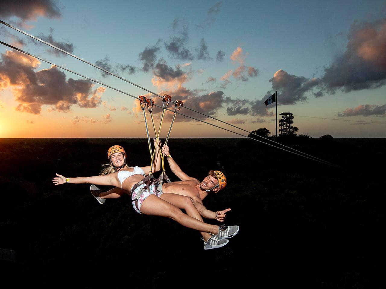 Xplor Fuego Night Park: Entry Tickets from Playa del Carmen