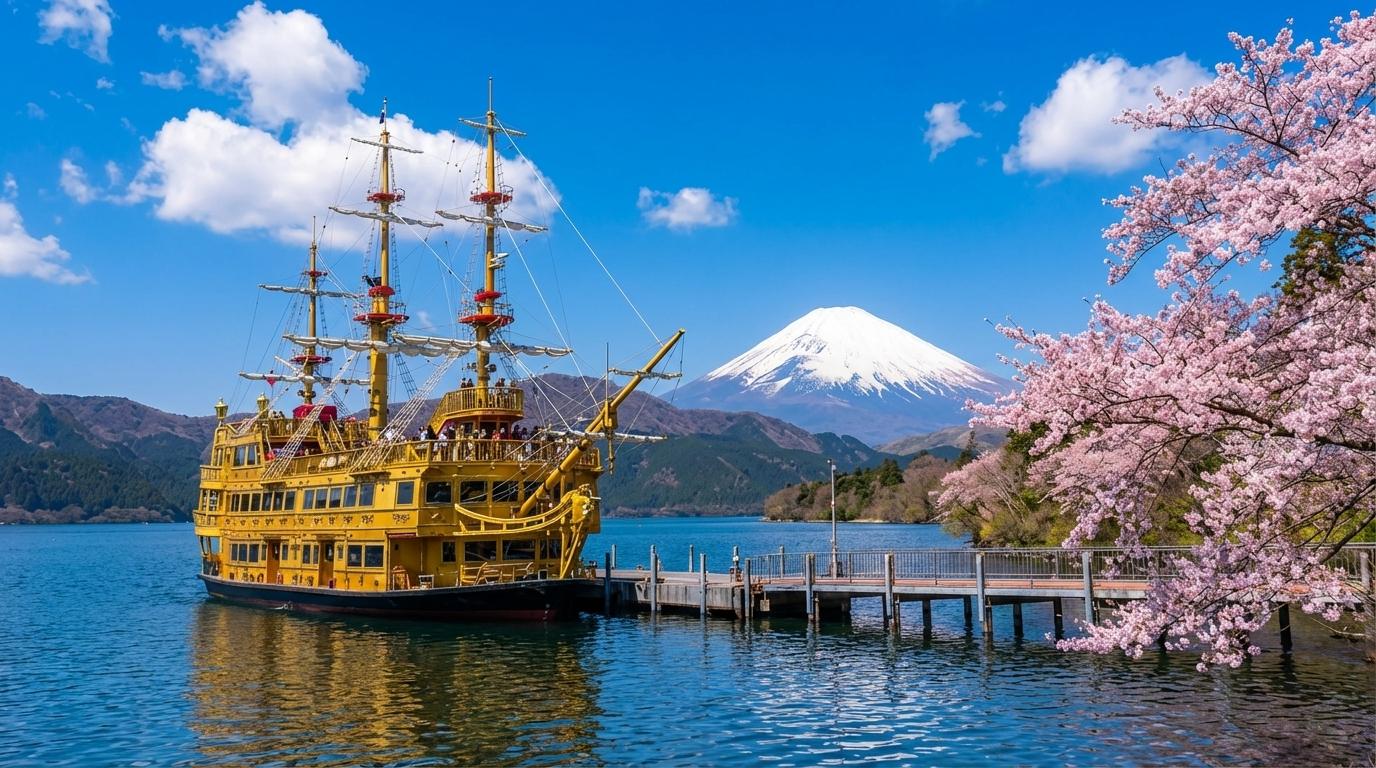 Mt. Fuji, Hakone & Lake Ashi Full-Day Tour with Ropeway & Pirate Ship
