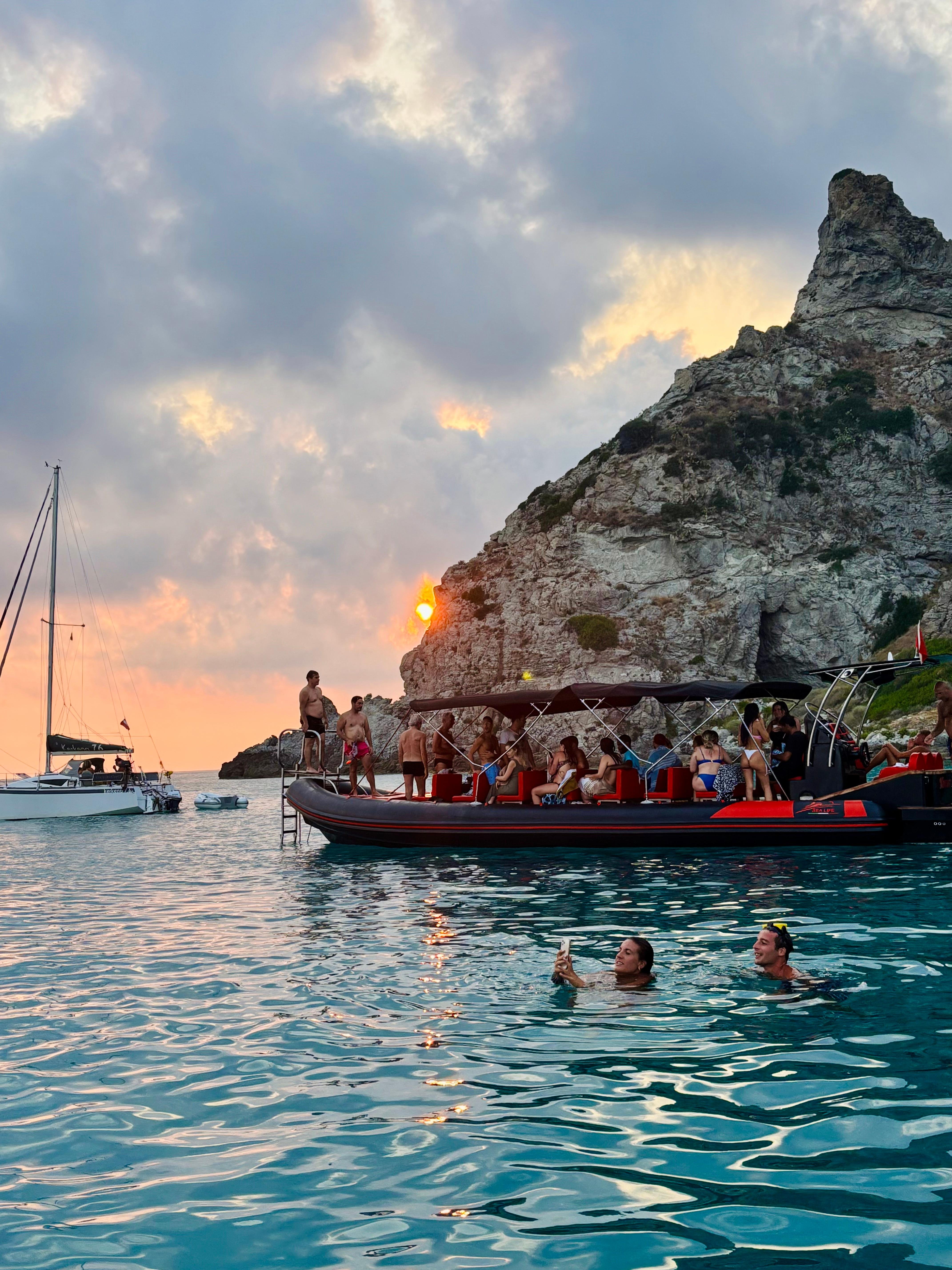 Capo Vaticano Sunset Cruise from Tropea