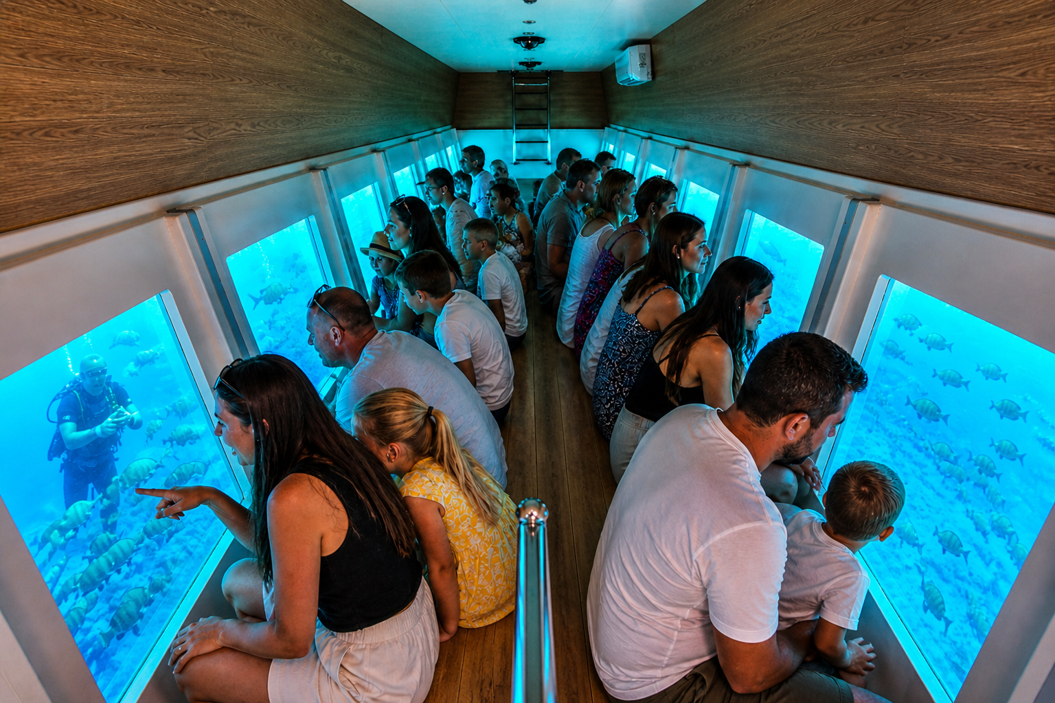 Glass-Bottom Submarine & Underwater Observatory Cruise