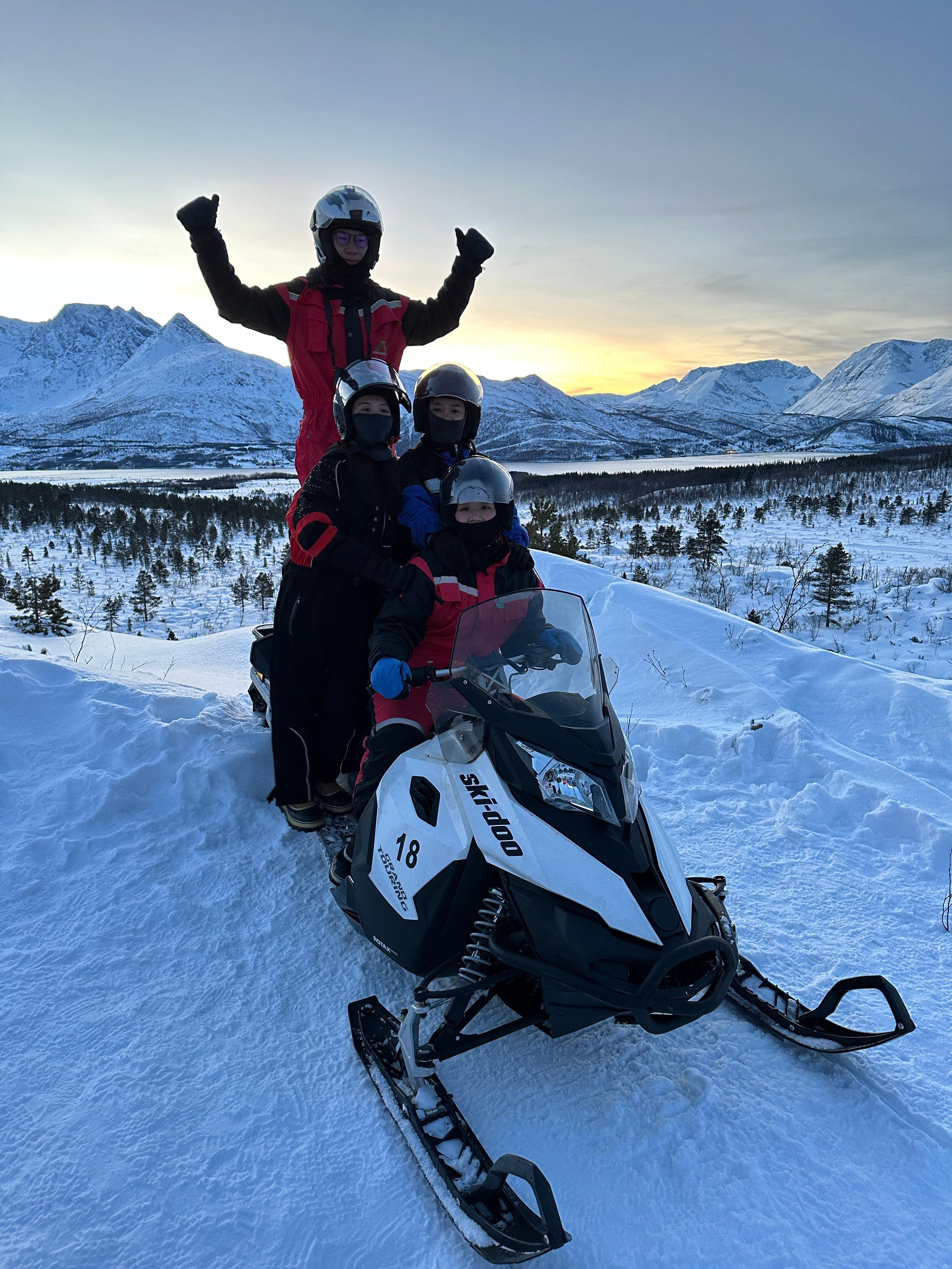 Lyngen Alps Snowmobile Safari with Soup & Hot Drinks