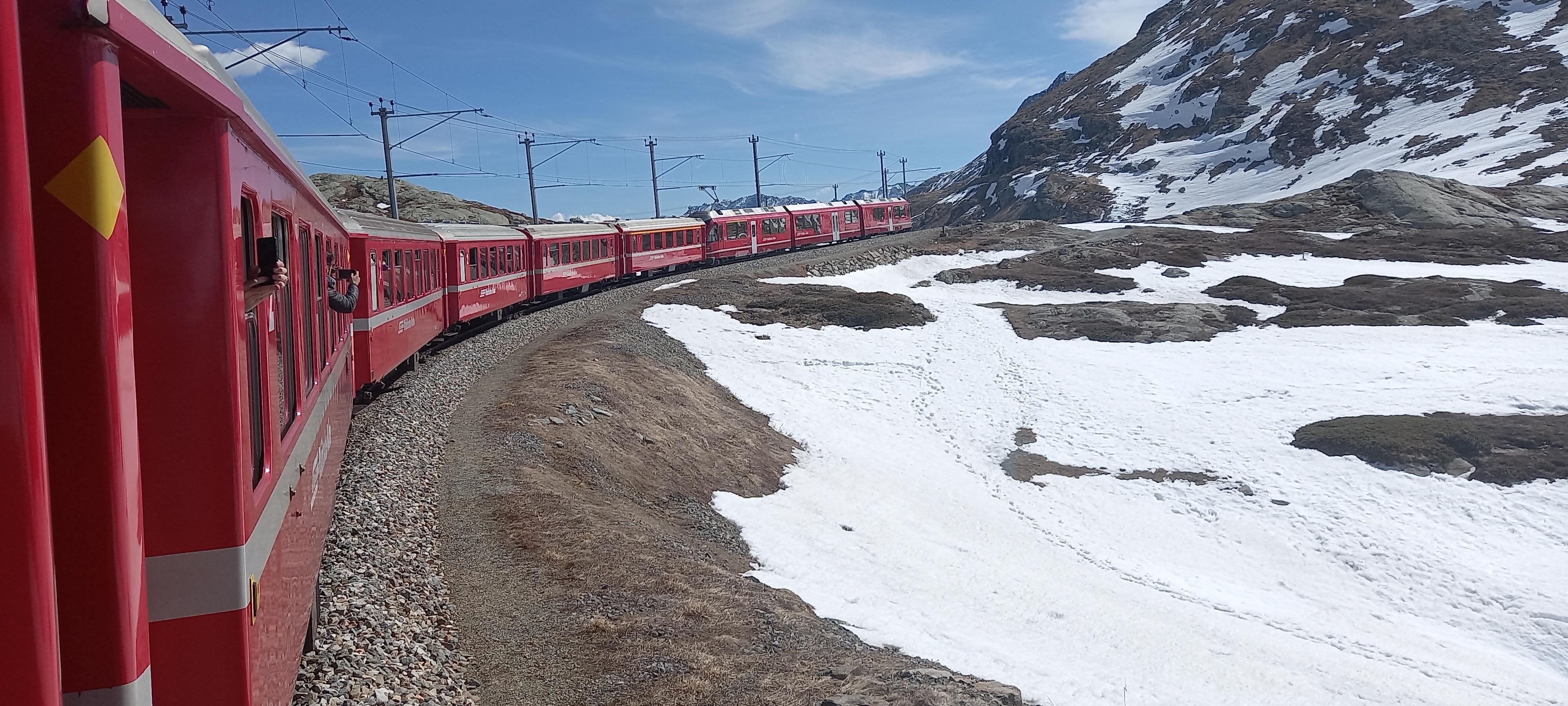 Milan to St. Moritz & Bernina Red Train Day Trip