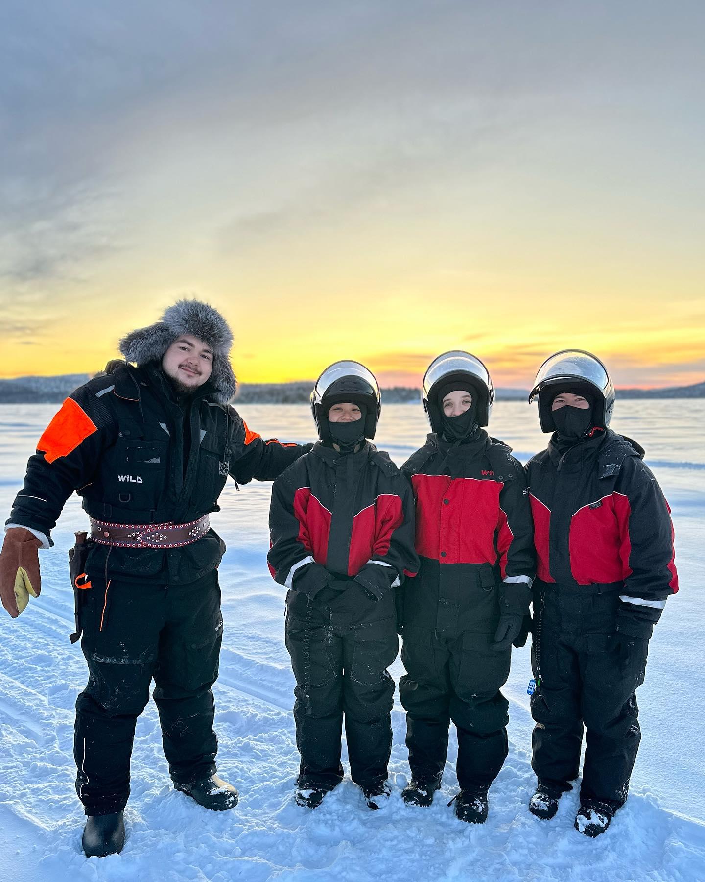Lake Inari Snowmobile Adventure with Reindeer Encounter & Fireside Lunch
