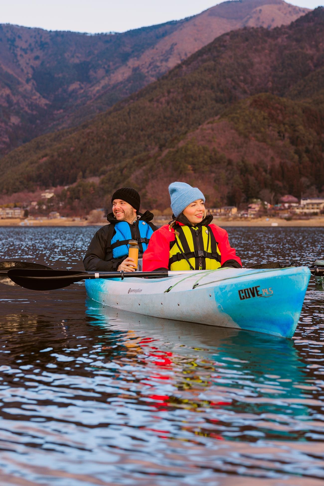 Early Morning Kayaking & Coffee on Lake Kawaguchiko
