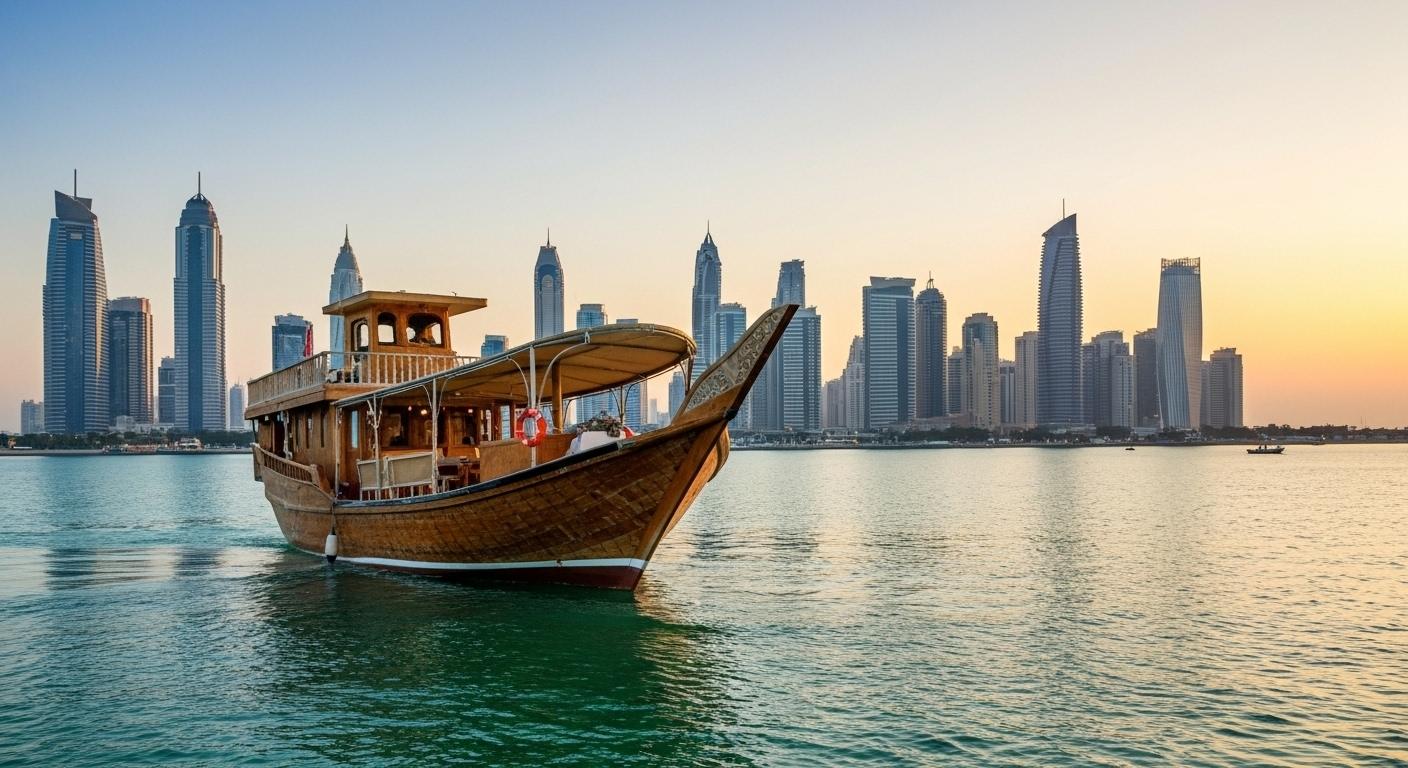 Doha Traditional Dhow Cruise with BBQ Buffet