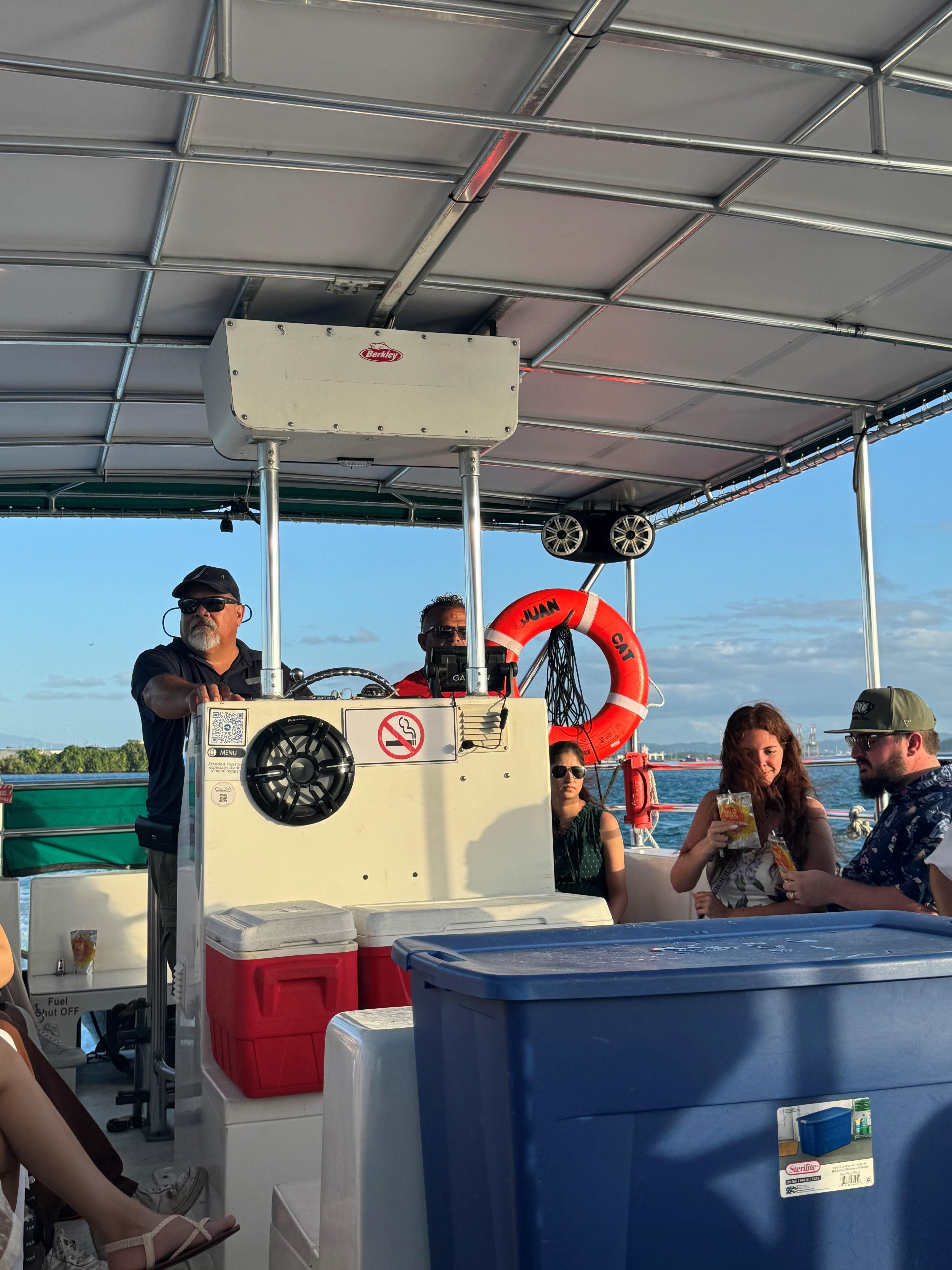 Old San Juan Sunset Pontoon Cruise with Drinks