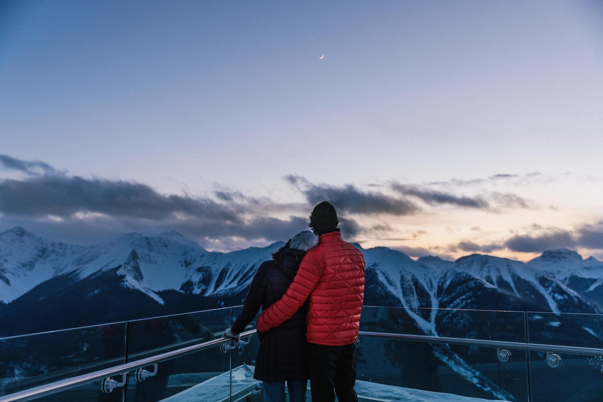 Sanson's Peak boardwalk on Sulphur Mountain — 1903 weather station ahead