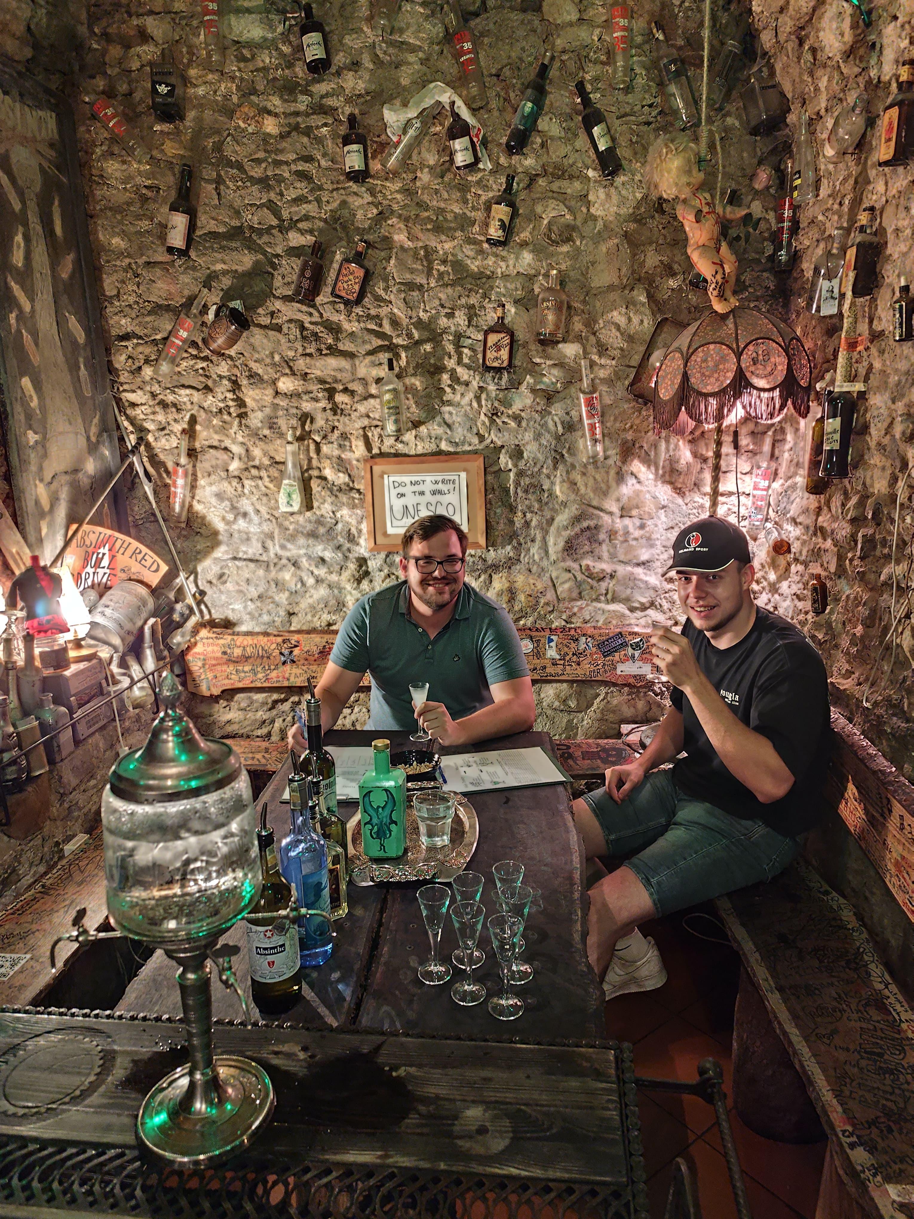 Prague Historic Absinthe Cellar Tasting