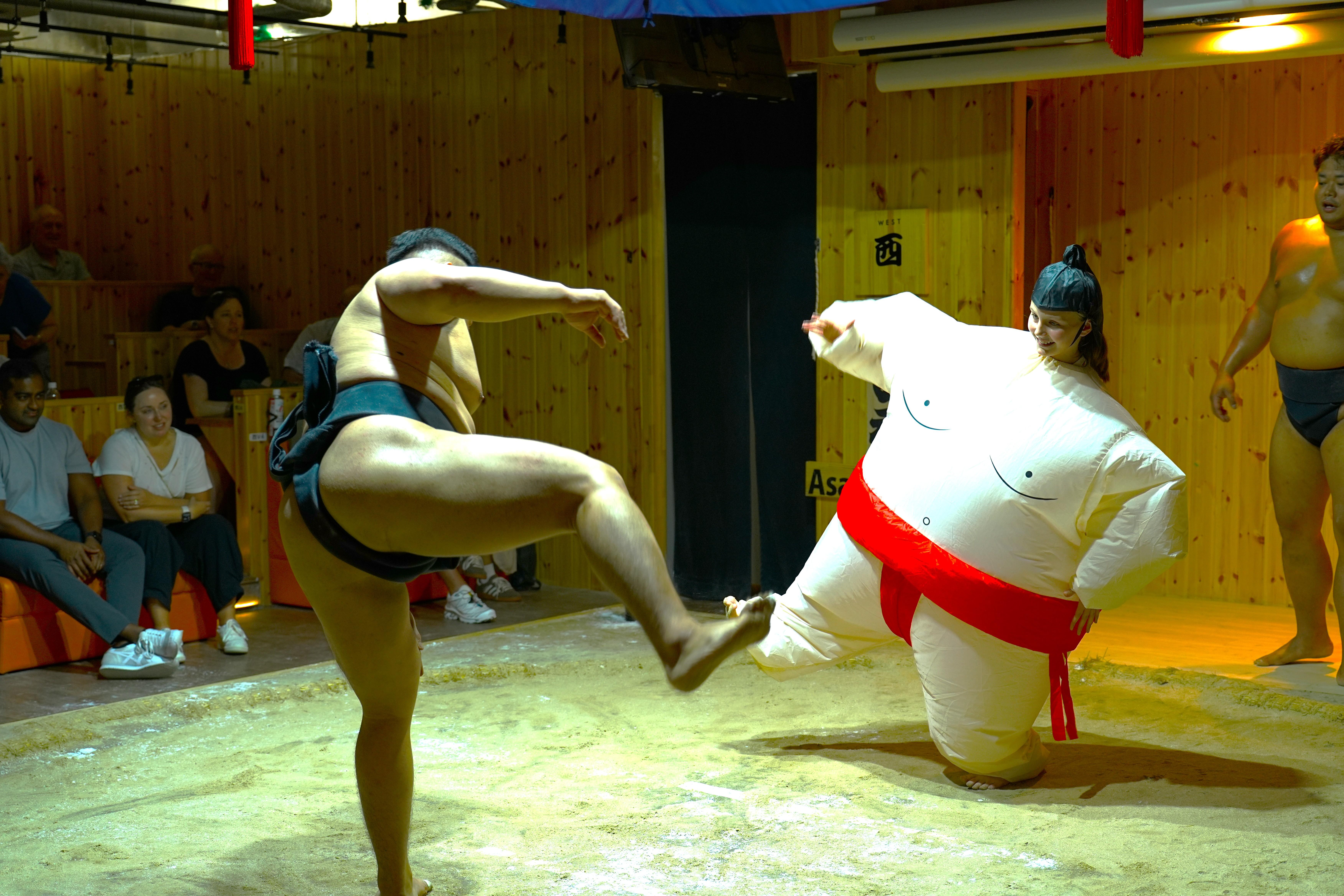 Asakusa Sumo Show with Chanko-nabe & Geisha Performance