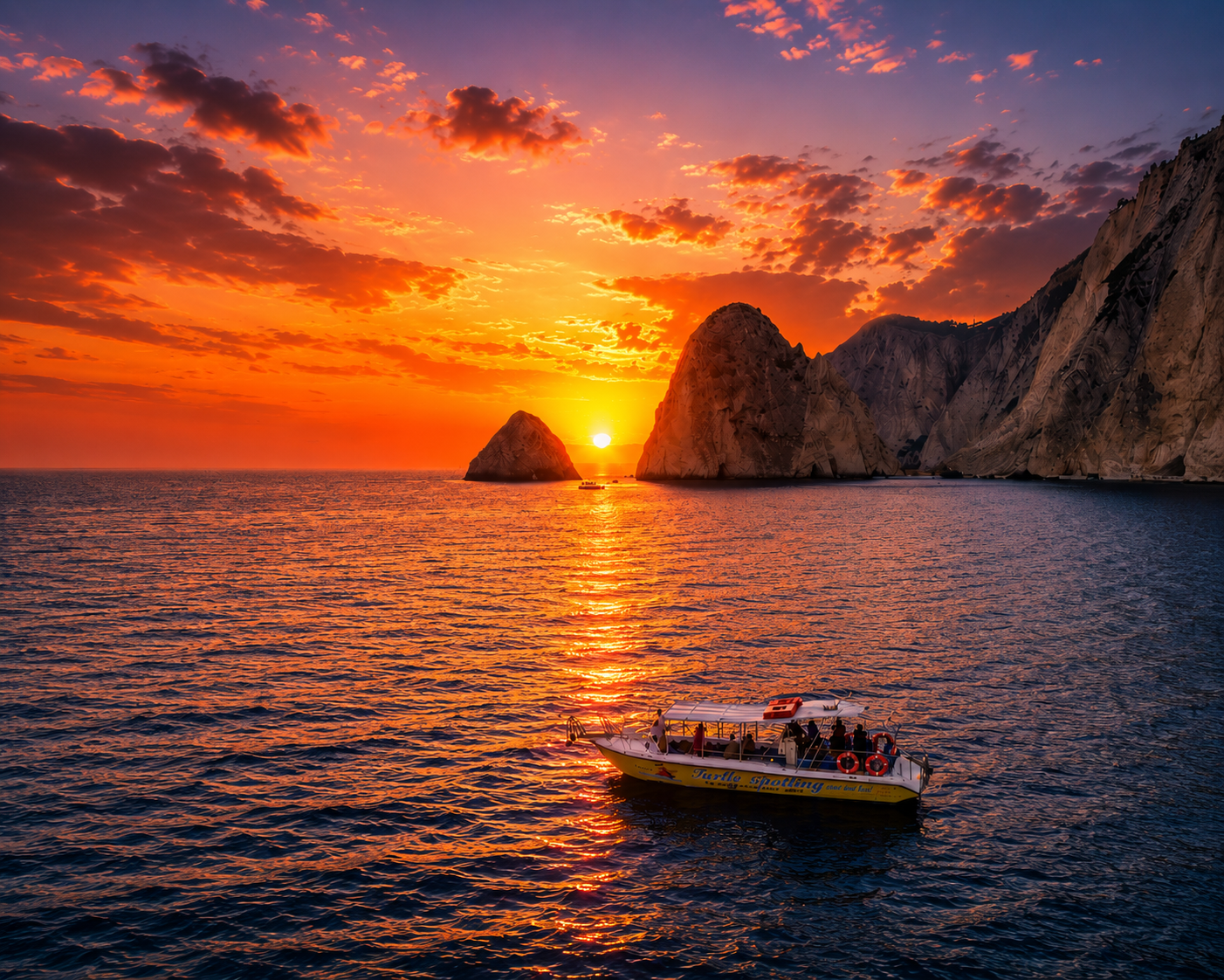 Zakynthos Speedboat Sunset Cruise with Caves & Wine