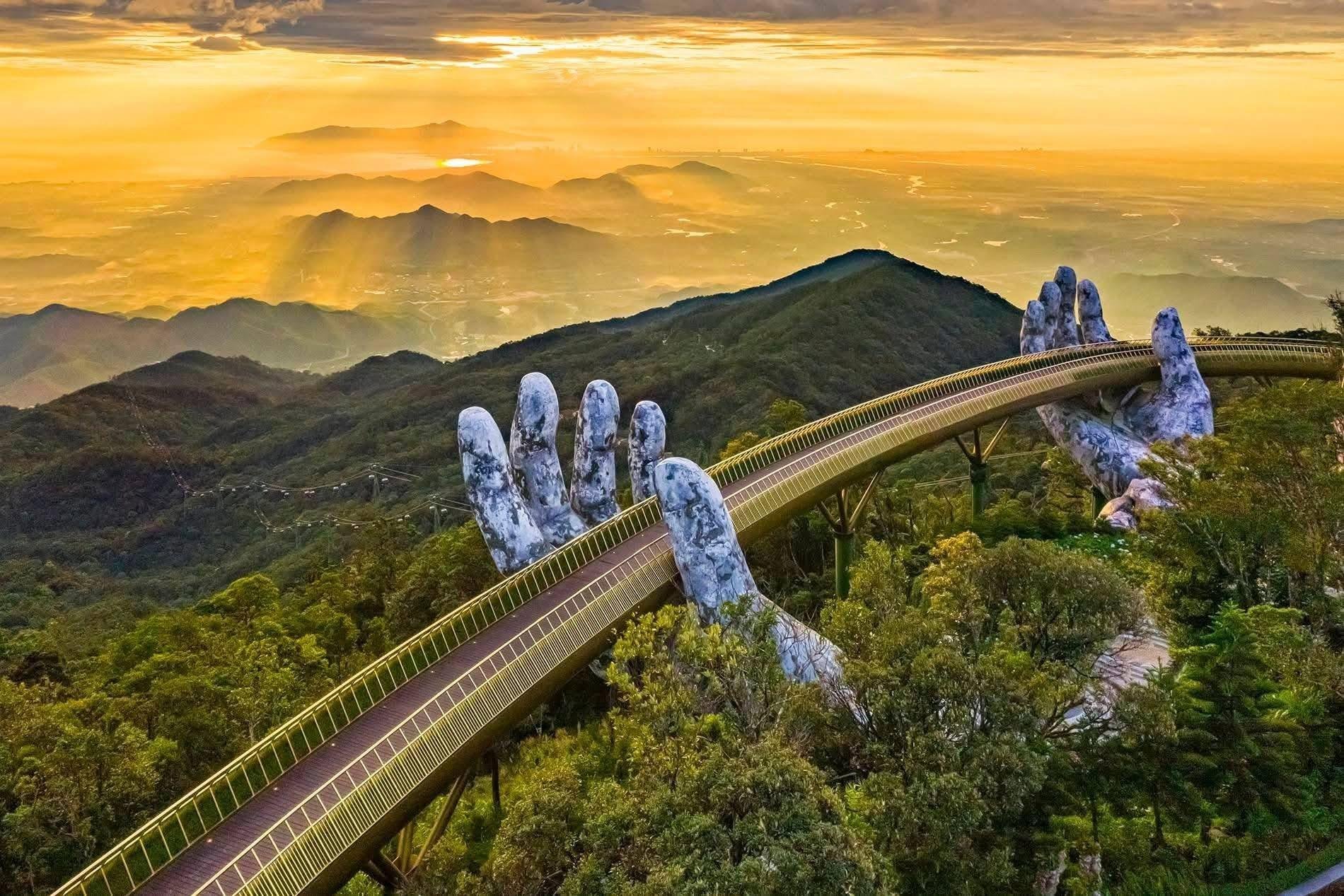Golden Bridge, Marble Mountain & Lady Buddha Private Tour