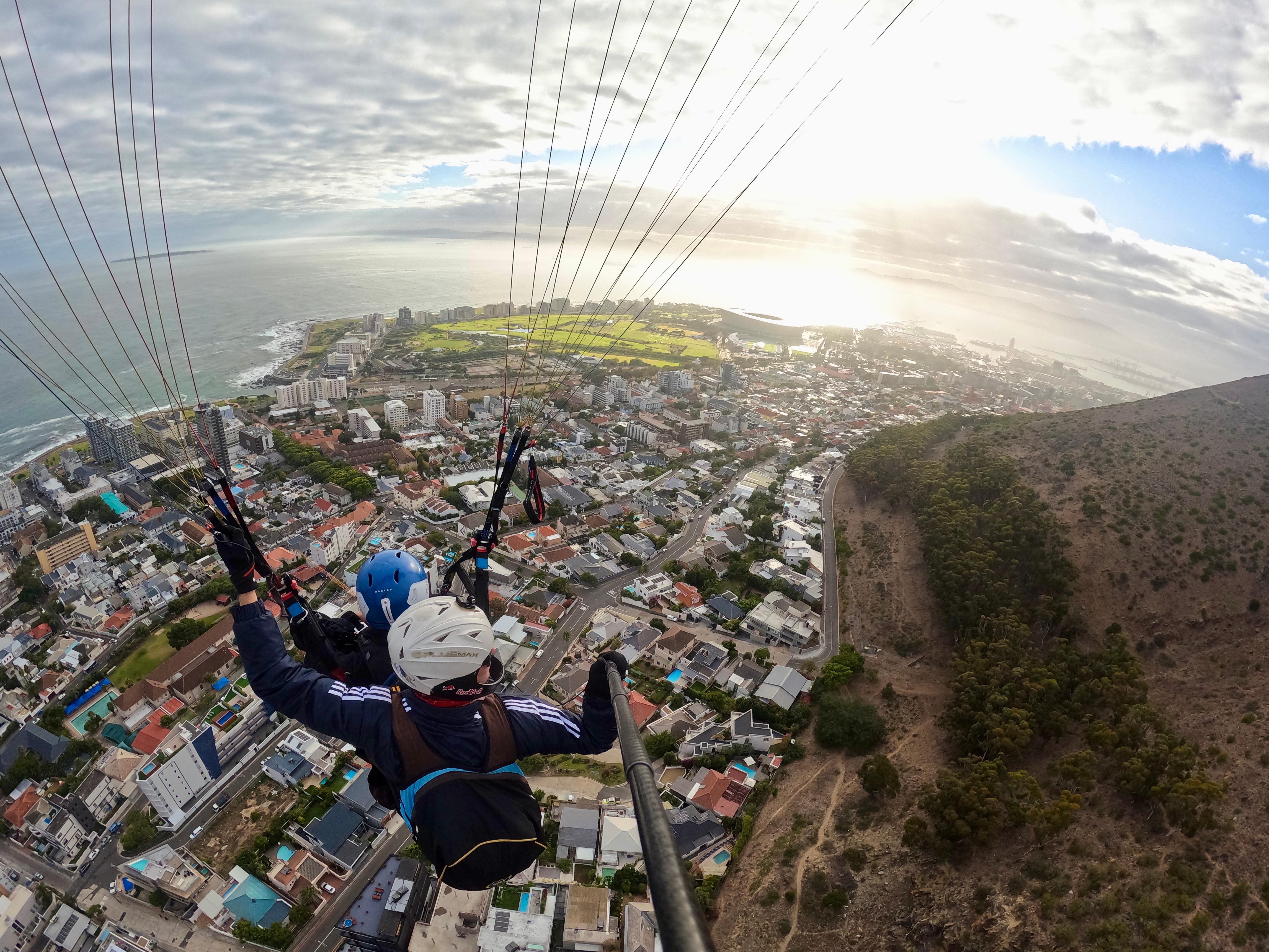 Cape Town Tandem Paragliding with Table Mountain Views