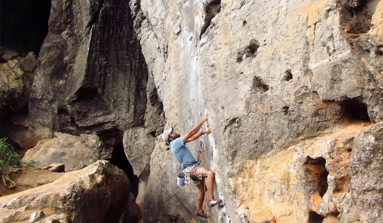 Railay Rock Climbing, Bat Cave & Viewpoint Abseil – Half-Day Adventure