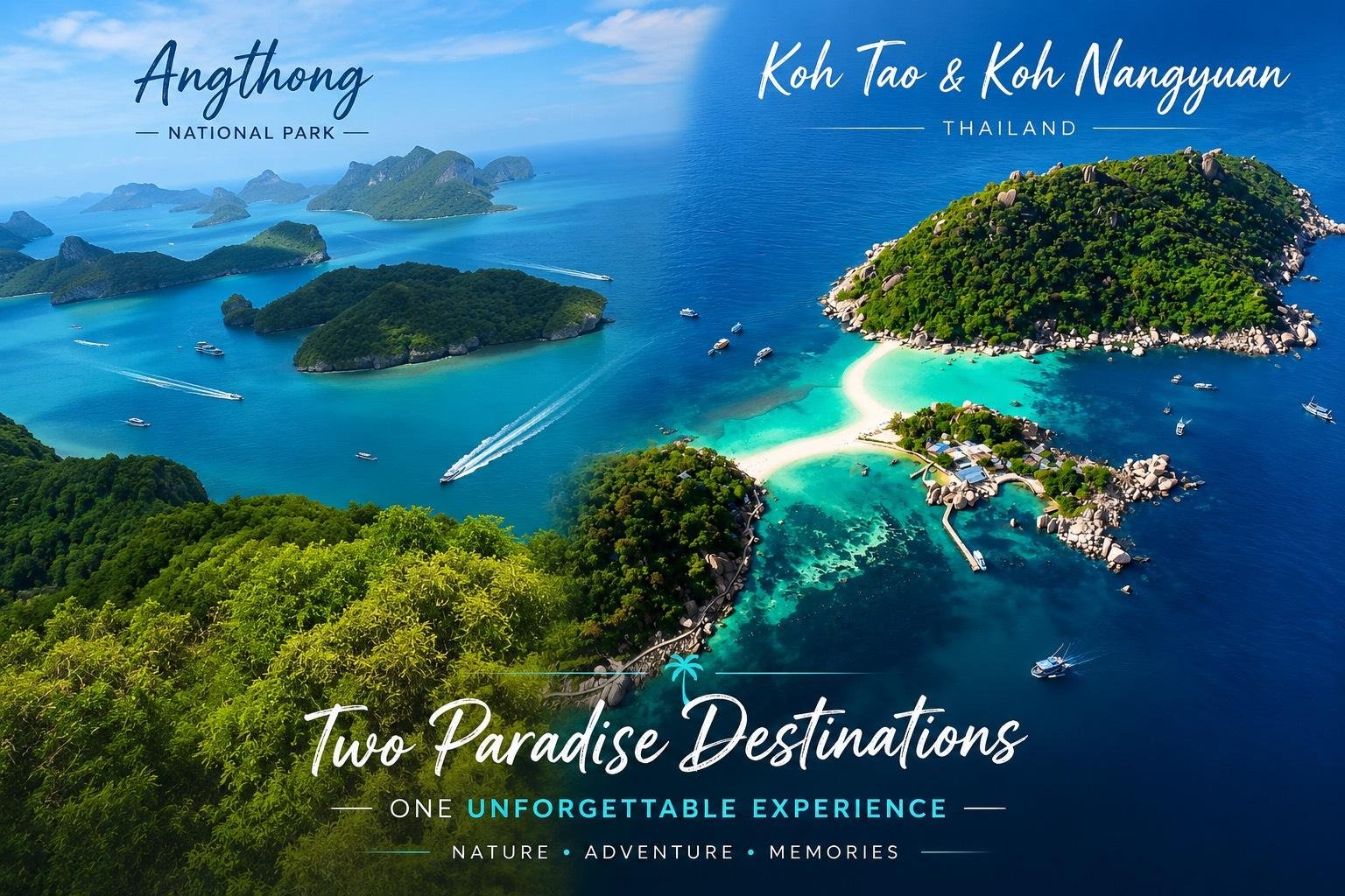 Koh Samui: Koh Tao & Koh Nang Yuan or Ang Thong Day Trip