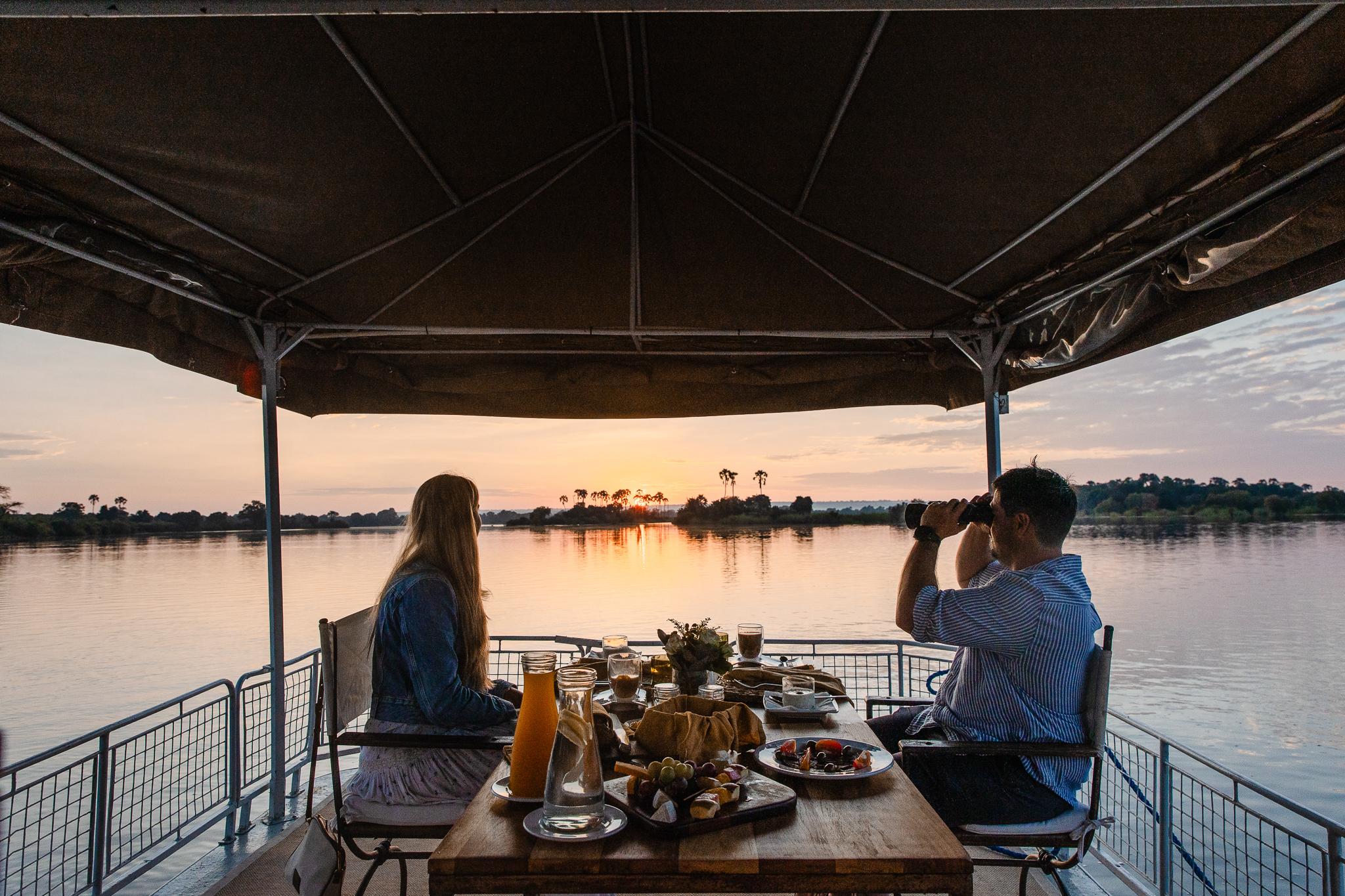 Private Sunrise Cruise with Breakfast on the Zambezi