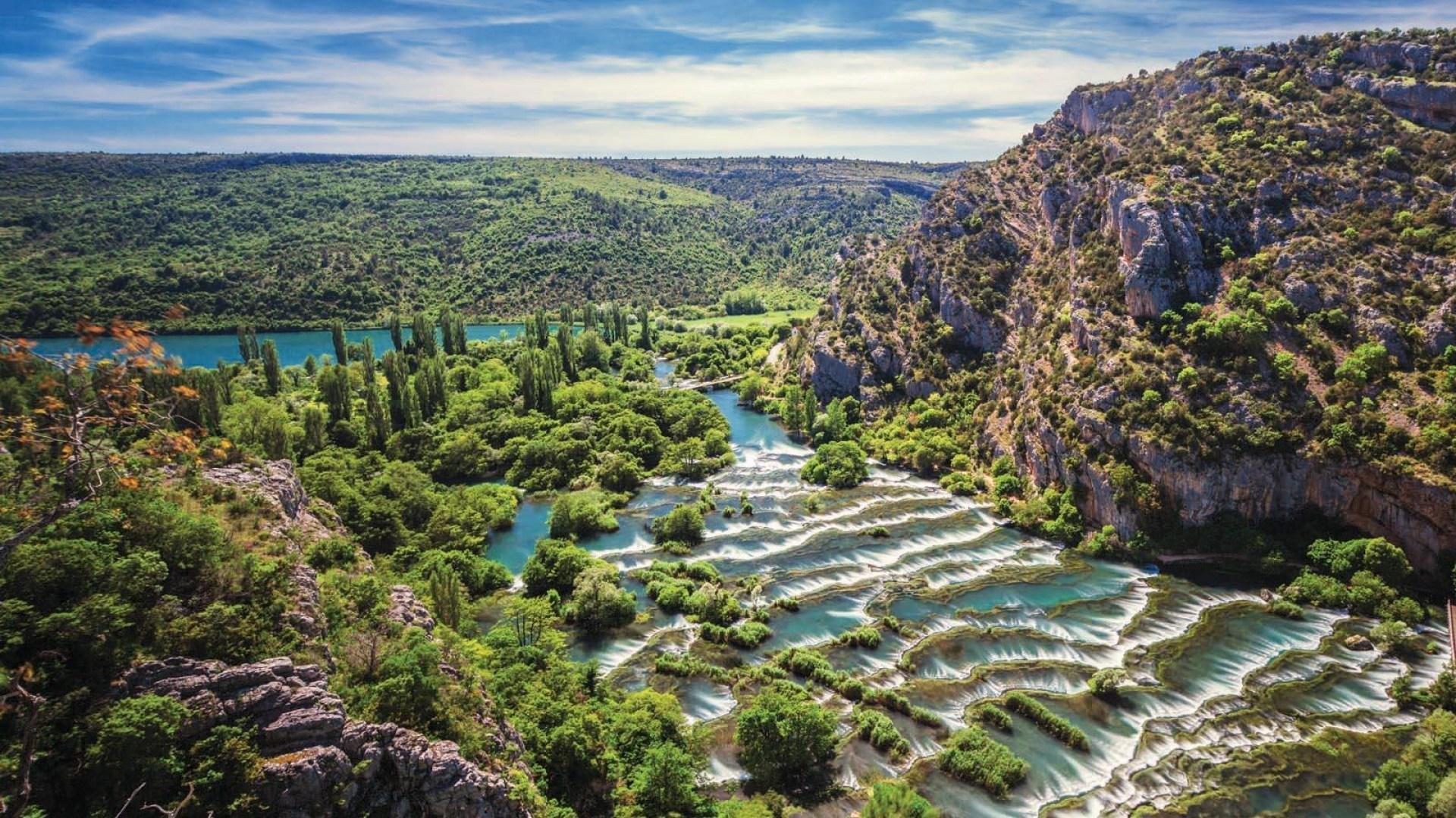 Krka Waterfalls, River Cruise & Wine Tasting from Split