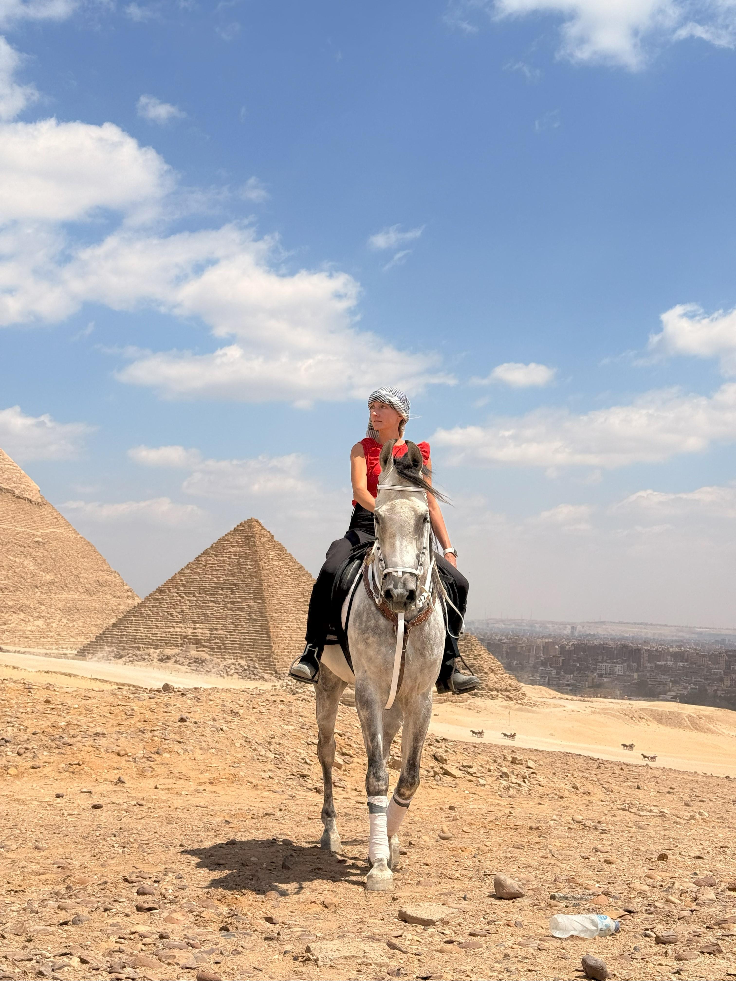 Horseback Riding at the Pyramids of Giza