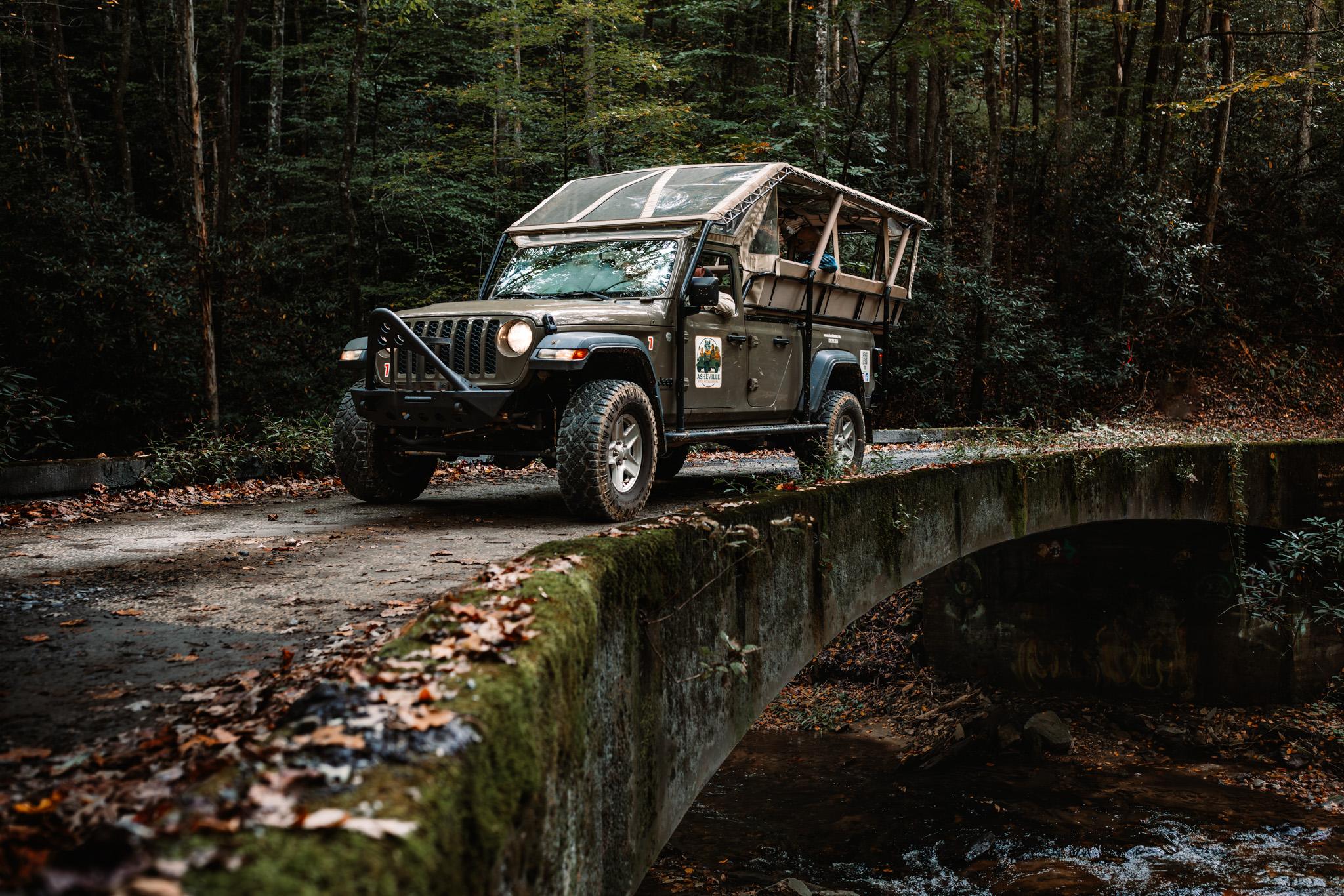 Blue Ridge Parkway Jeep Adventure with Waterfalls