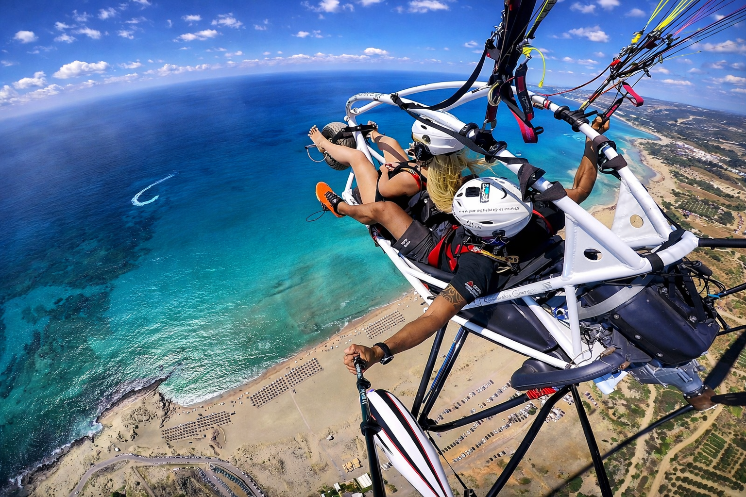 Chania Paratriking Flight with Professional Instructor