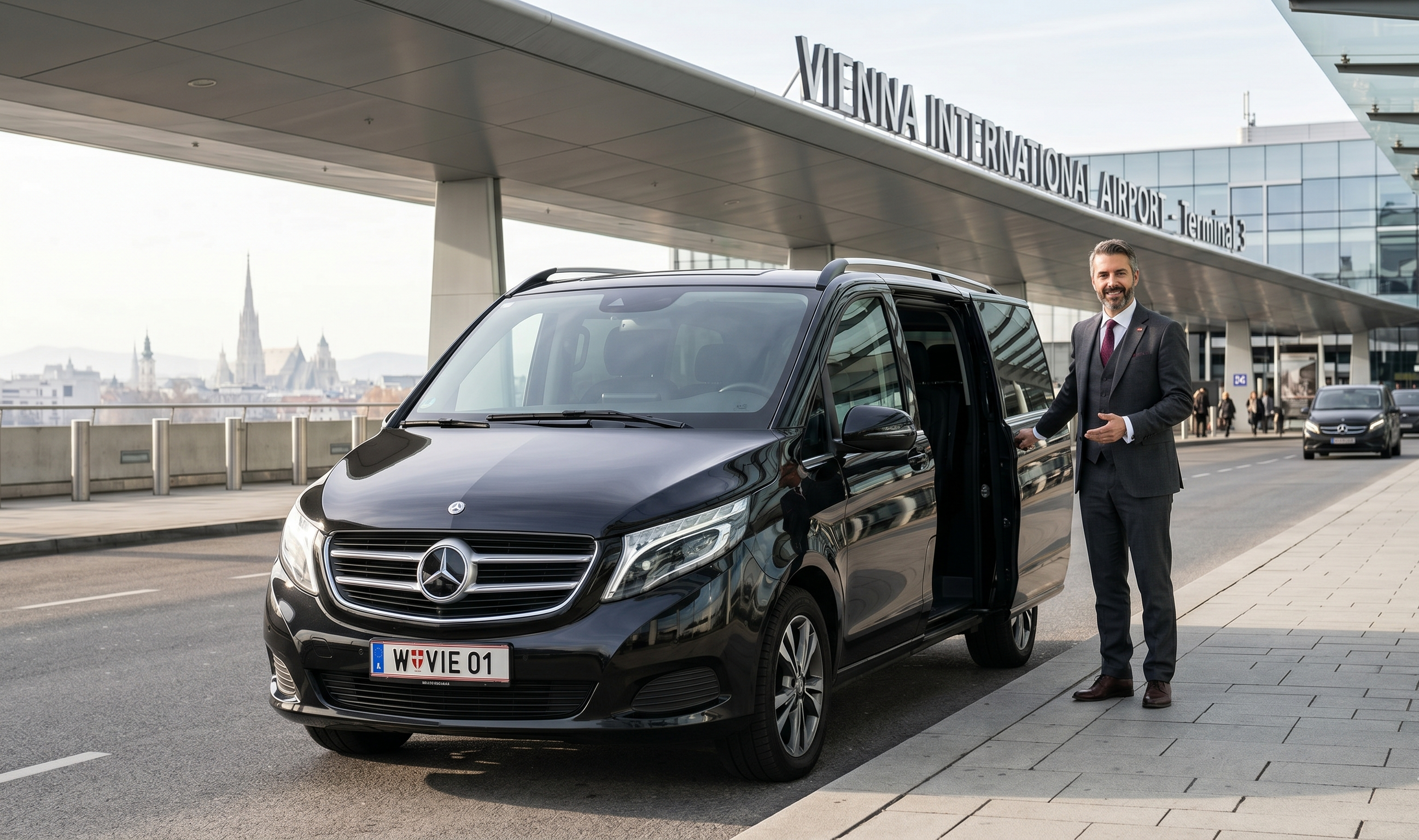 Private Airport Transfer: Vienna VIE to City Center