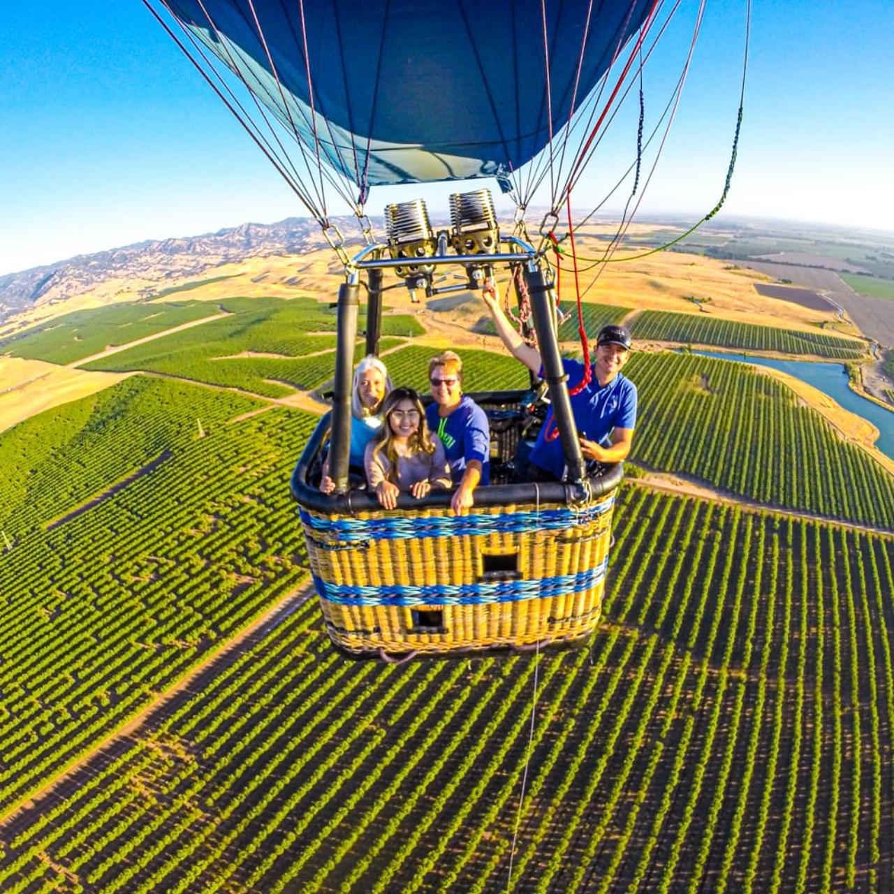 Yolo County Sunrise Balloon Flight with Sparkling Wine