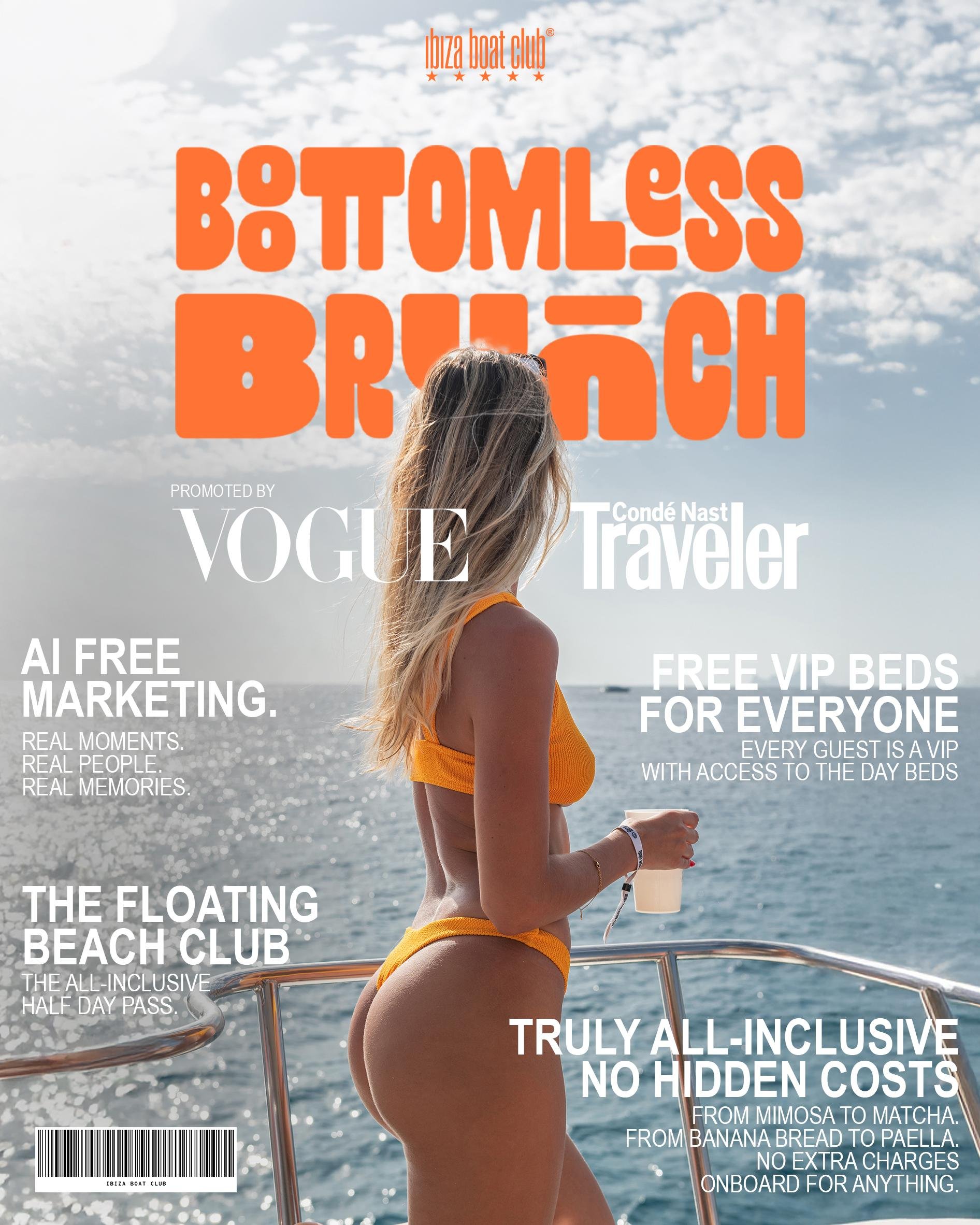 Ibiza Boat Club Half-Day Bottomless Brunch Cruise