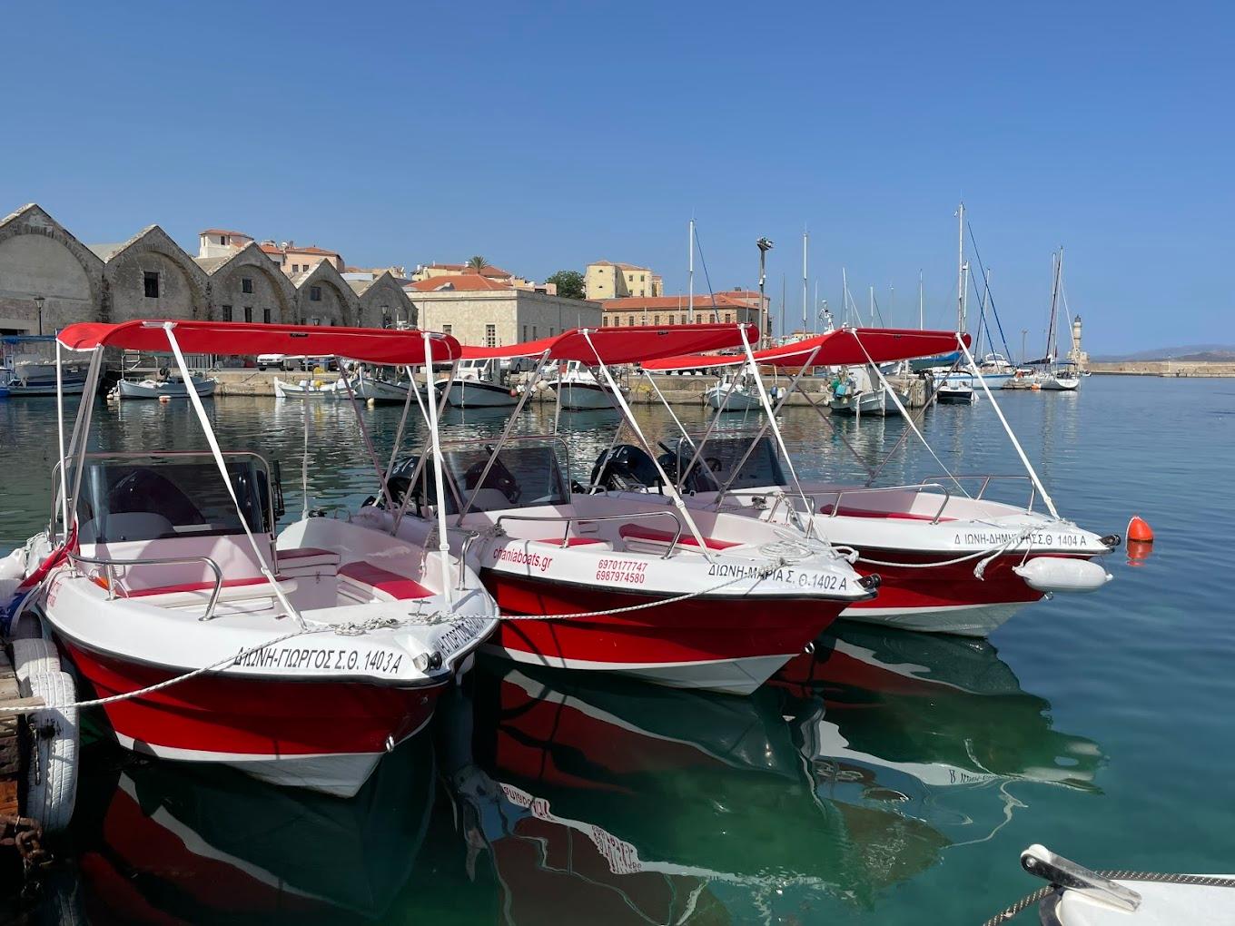 Self-Drive Boat Rental from Chania Old Port
