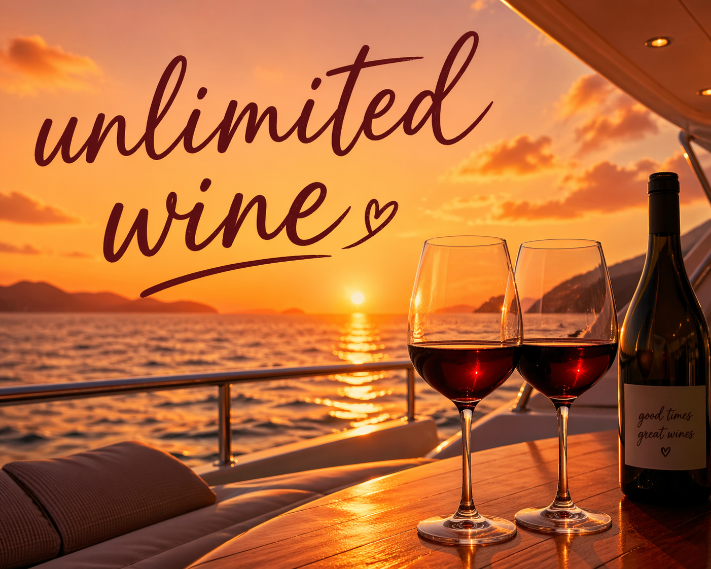 Zadar Sunset Cruise with Unlimited Wine